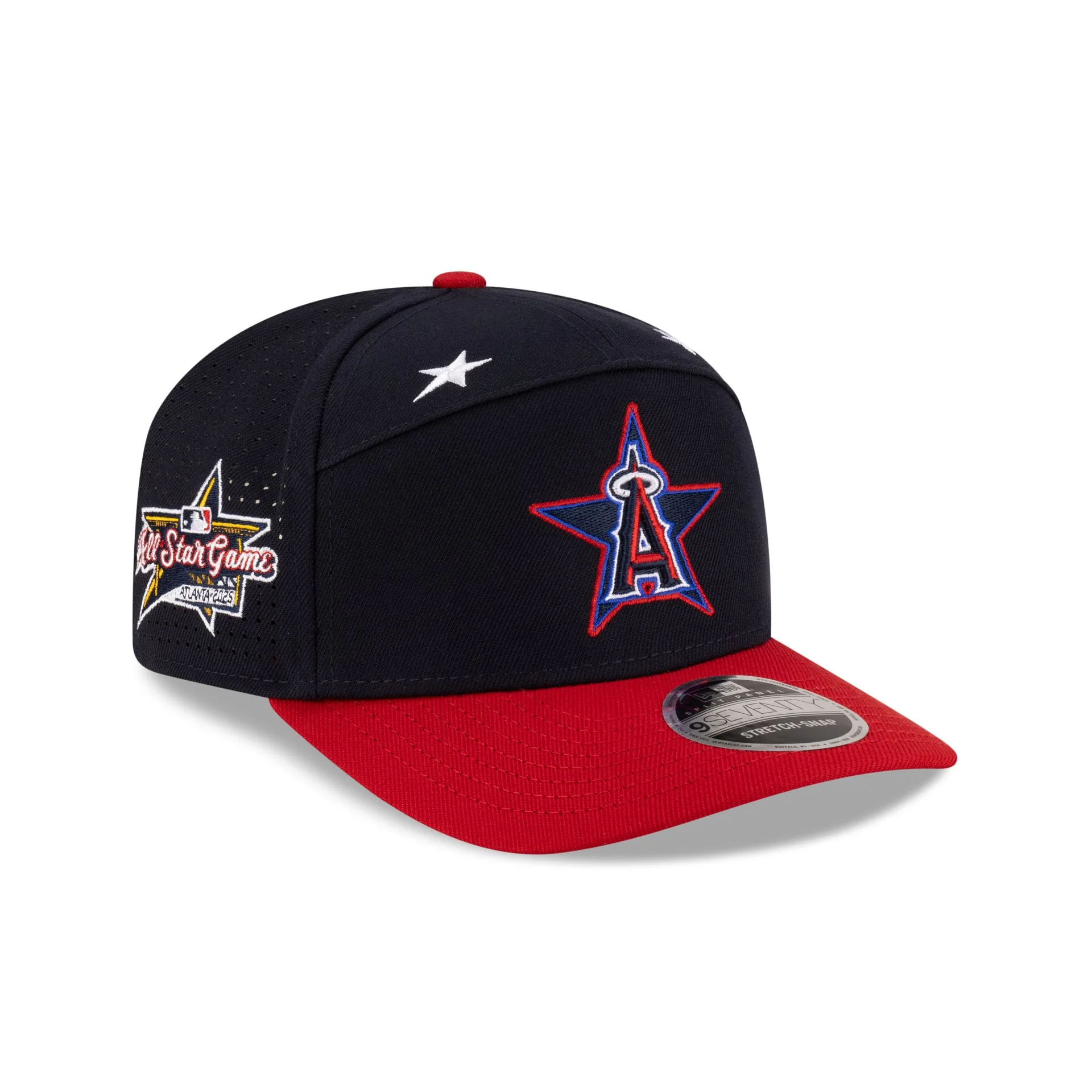 Los Angeles Angels 2025 All-Star Game Workout Split Panel 9SEVENTY Stretch-Snap Hat