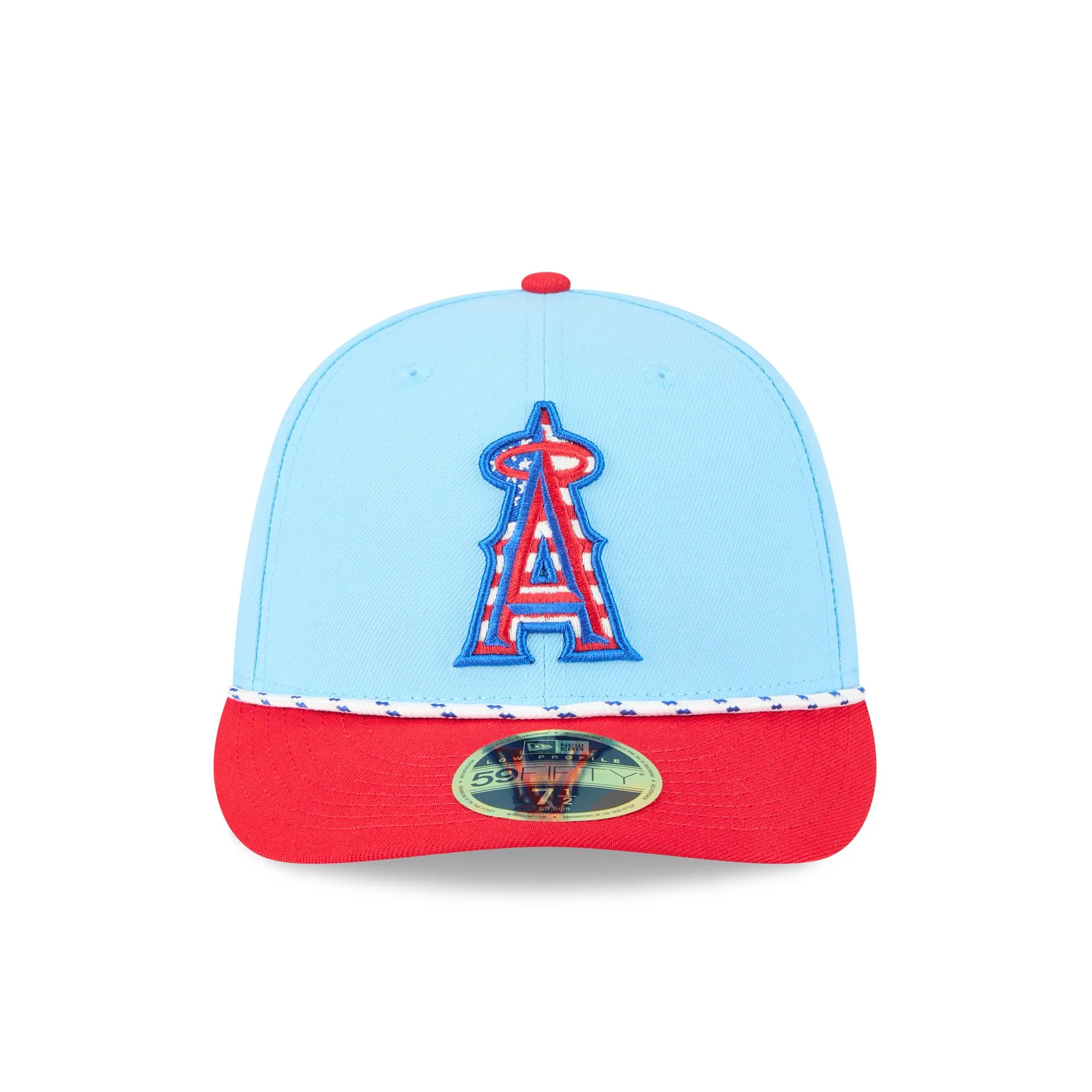 Los Angeles Angels Independence Day 2025 Low Profile 59FIFTY Fitted Hat