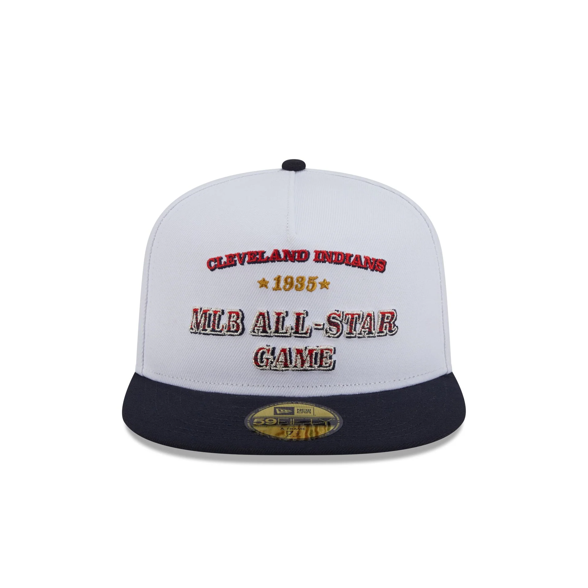 Cleveland Guardians Summer Derby White 59FIFTY A-Frame Fitted Hat