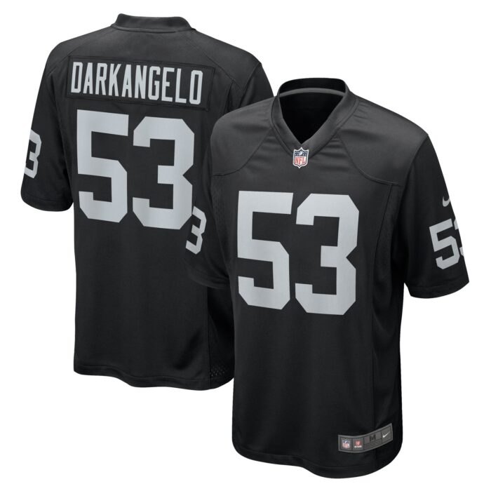 Men’s Las Vegas Raiders Isaac Darkangelo Nike Black Team Game Jersey
