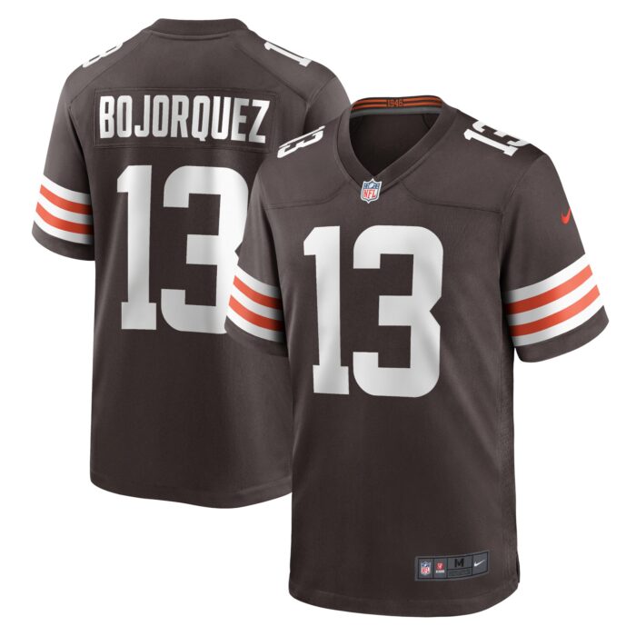 Men’s Cleveland Browns Corey Bojorquez Nike Brown Game Jersey