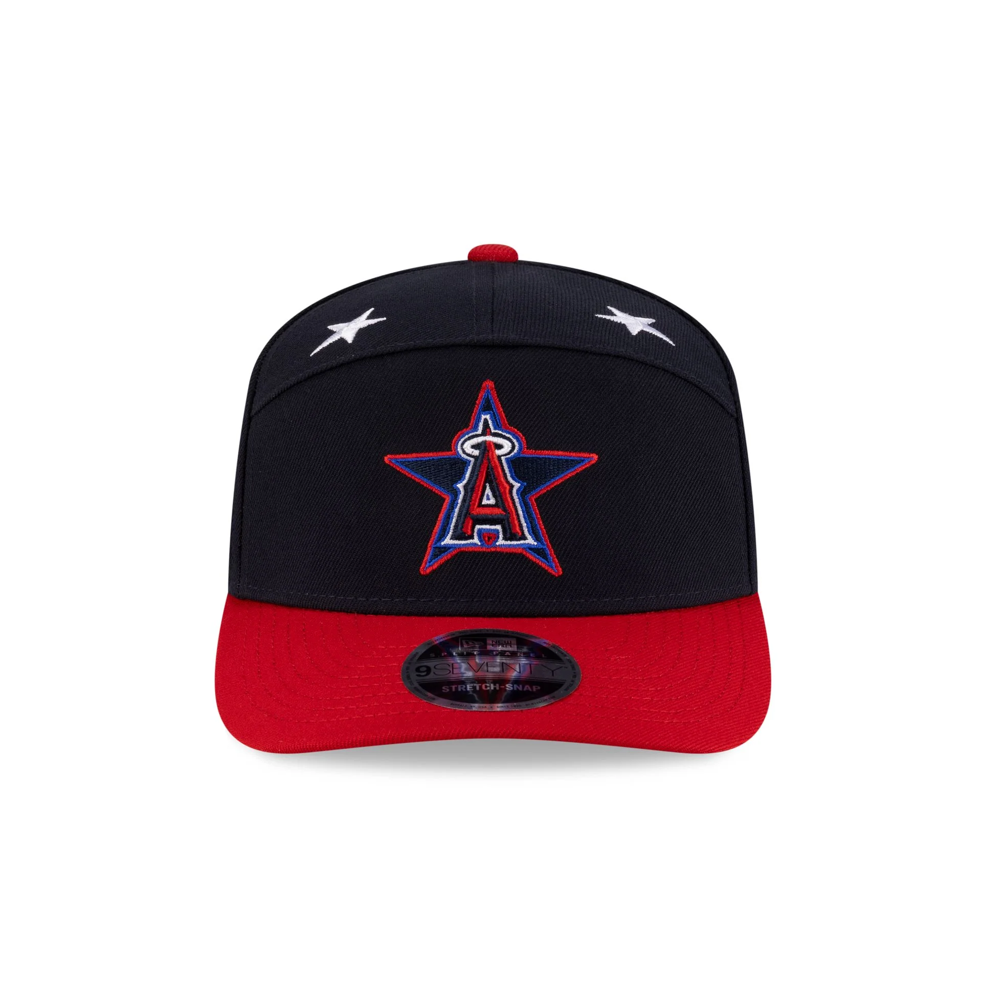 Los Angeles Angels 2025 All-Star Game Workout Split Panel 9SEVENTY Stretch-Snap Hat