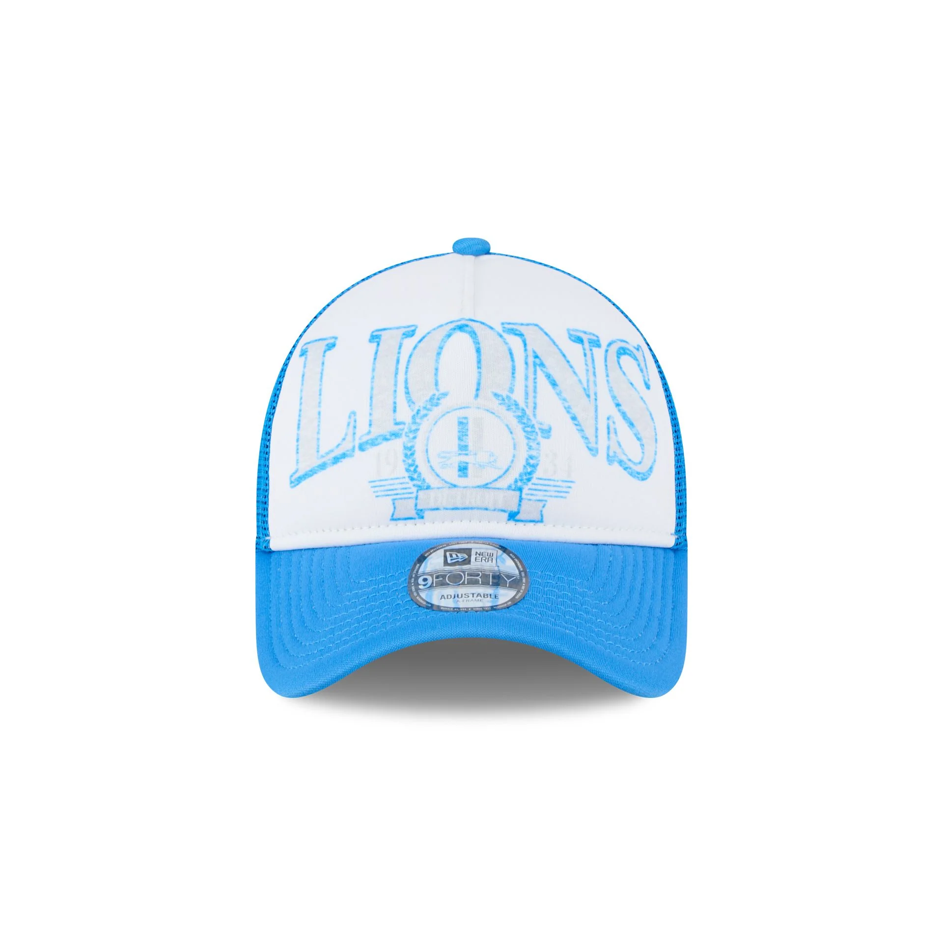 Detroit Lions Distressed 9FORTY A-Frame Trucker Hat