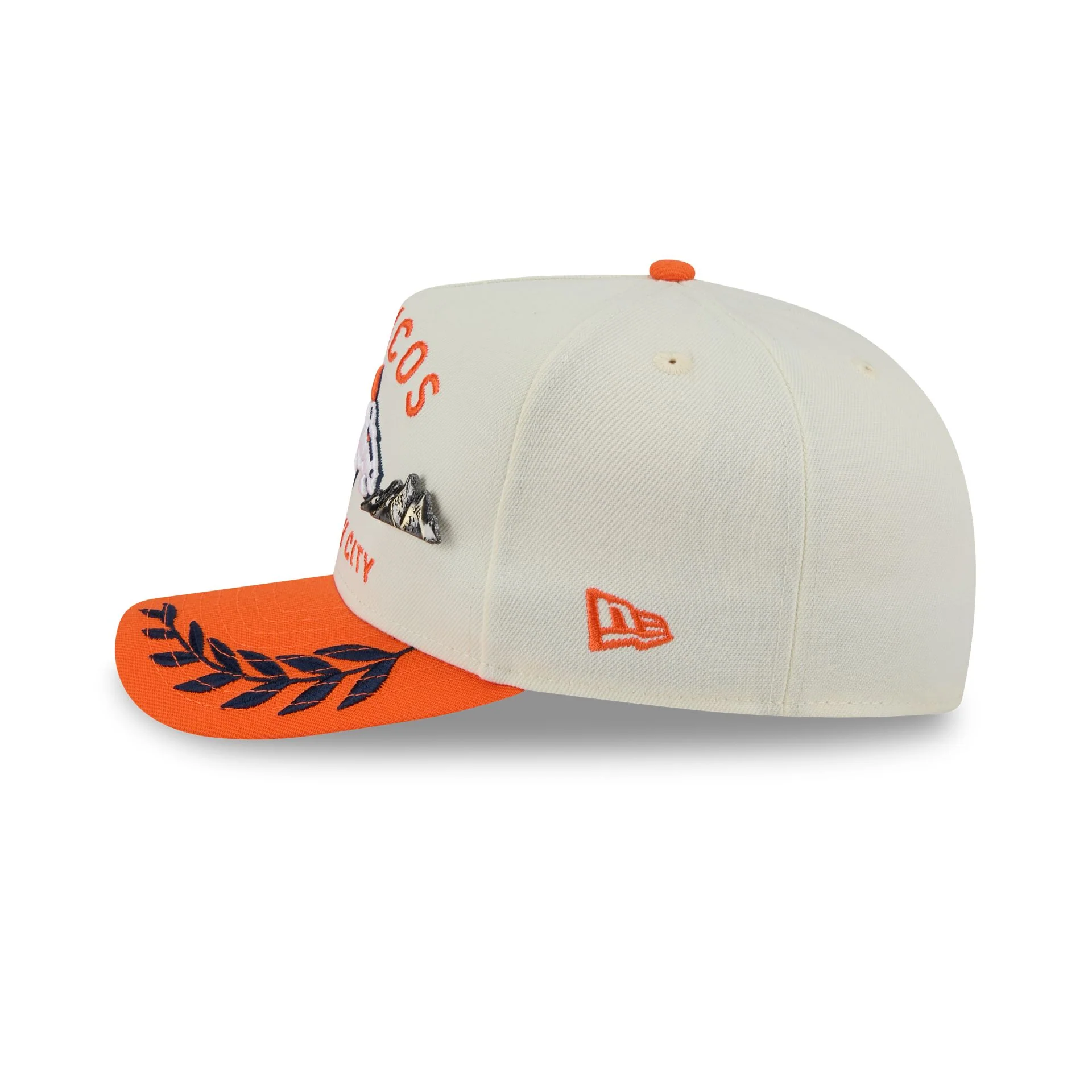 Denver Broncos 2025 Draft Chrome White 59FIFTY A-Frame Fitted Hat