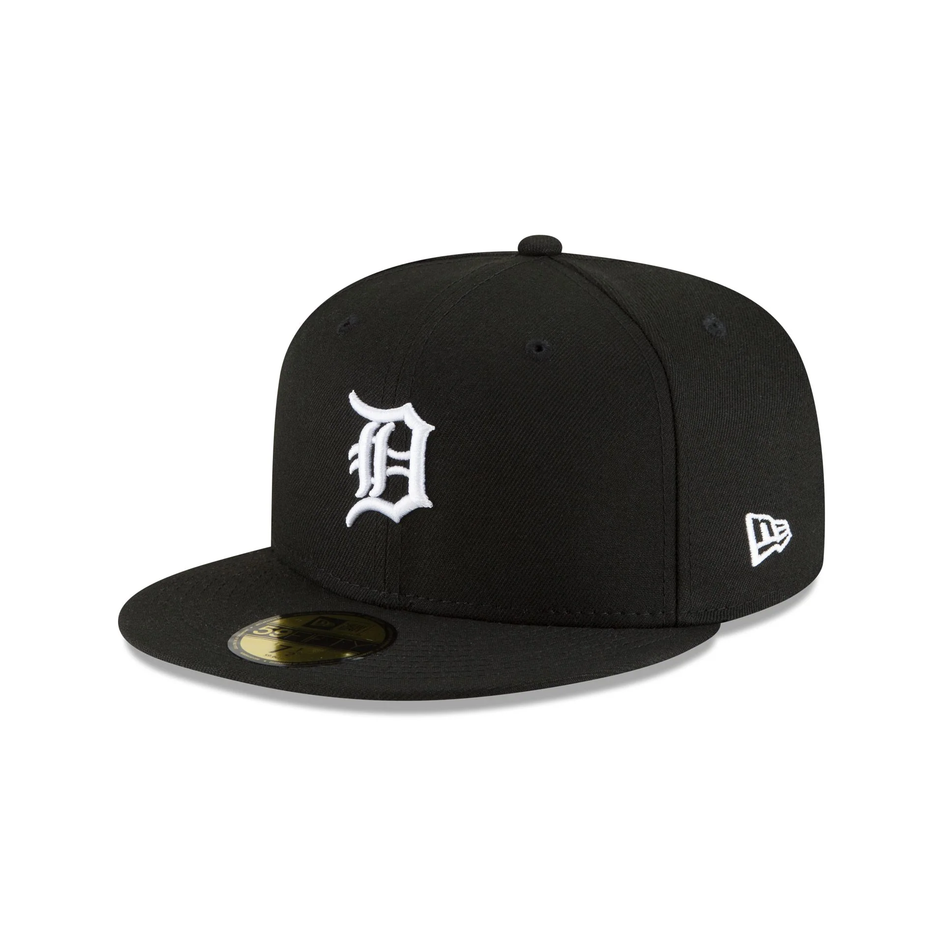 Detroit Tigers Basic Black and White 59FIFTY Fitted Hat