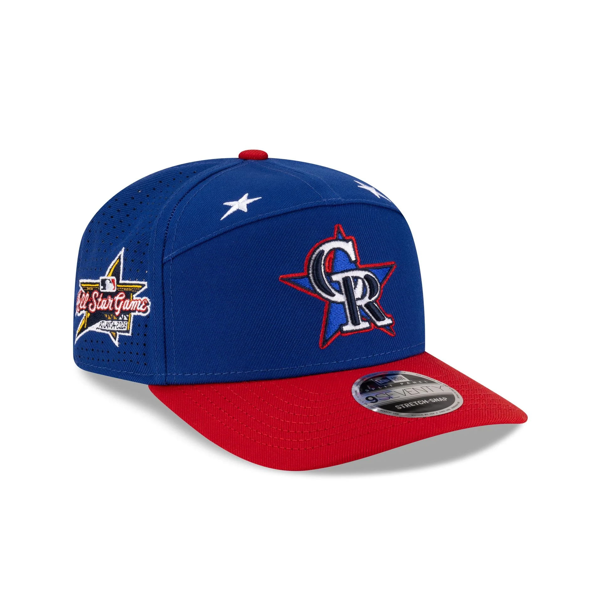 Colorado Rockies 2025 All-Star Game Workout Split Panel 9SEVENTY Stretch-Snap Hat