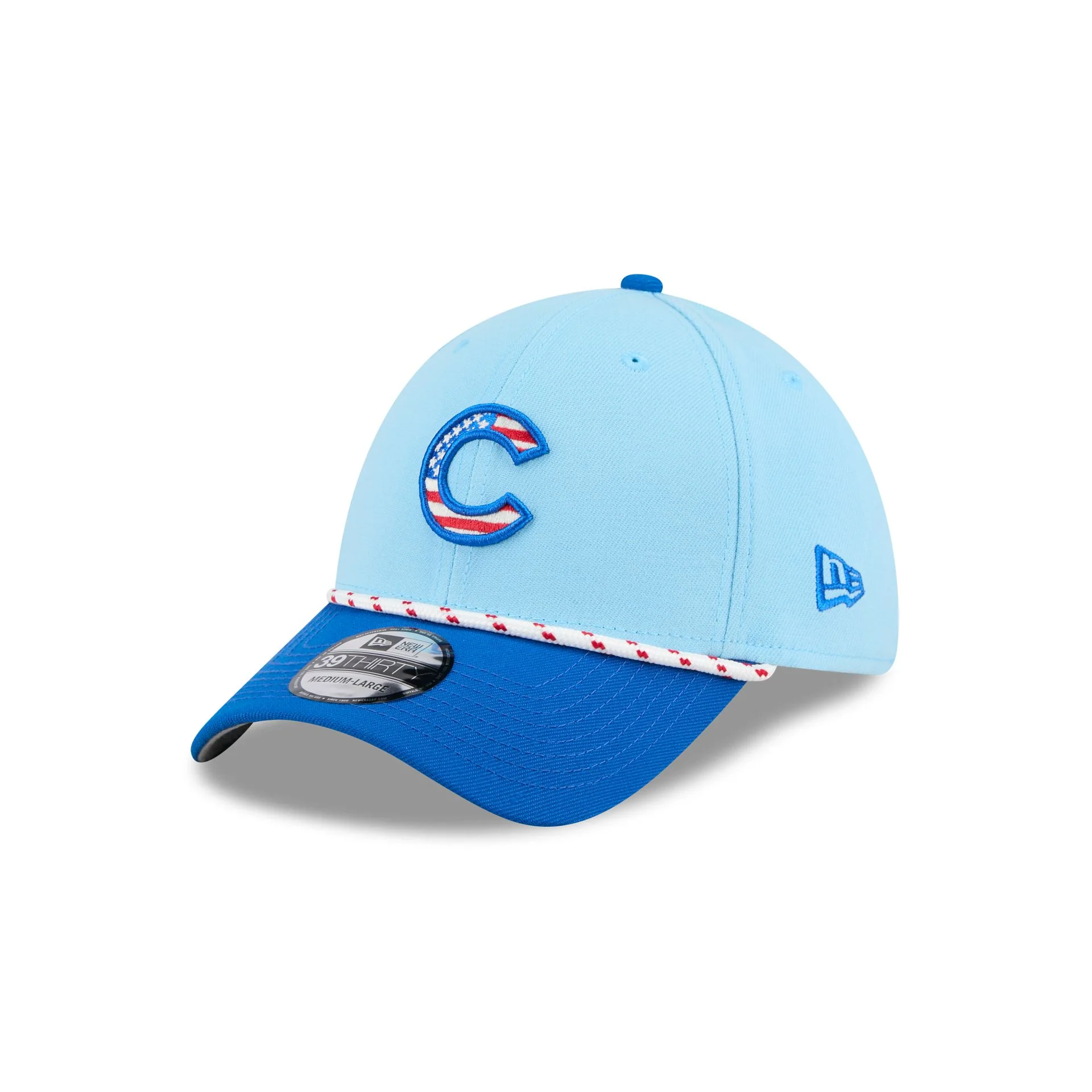 Chicago Cubs Independence Day 2025 39THIRTY Stretch Fit Hat