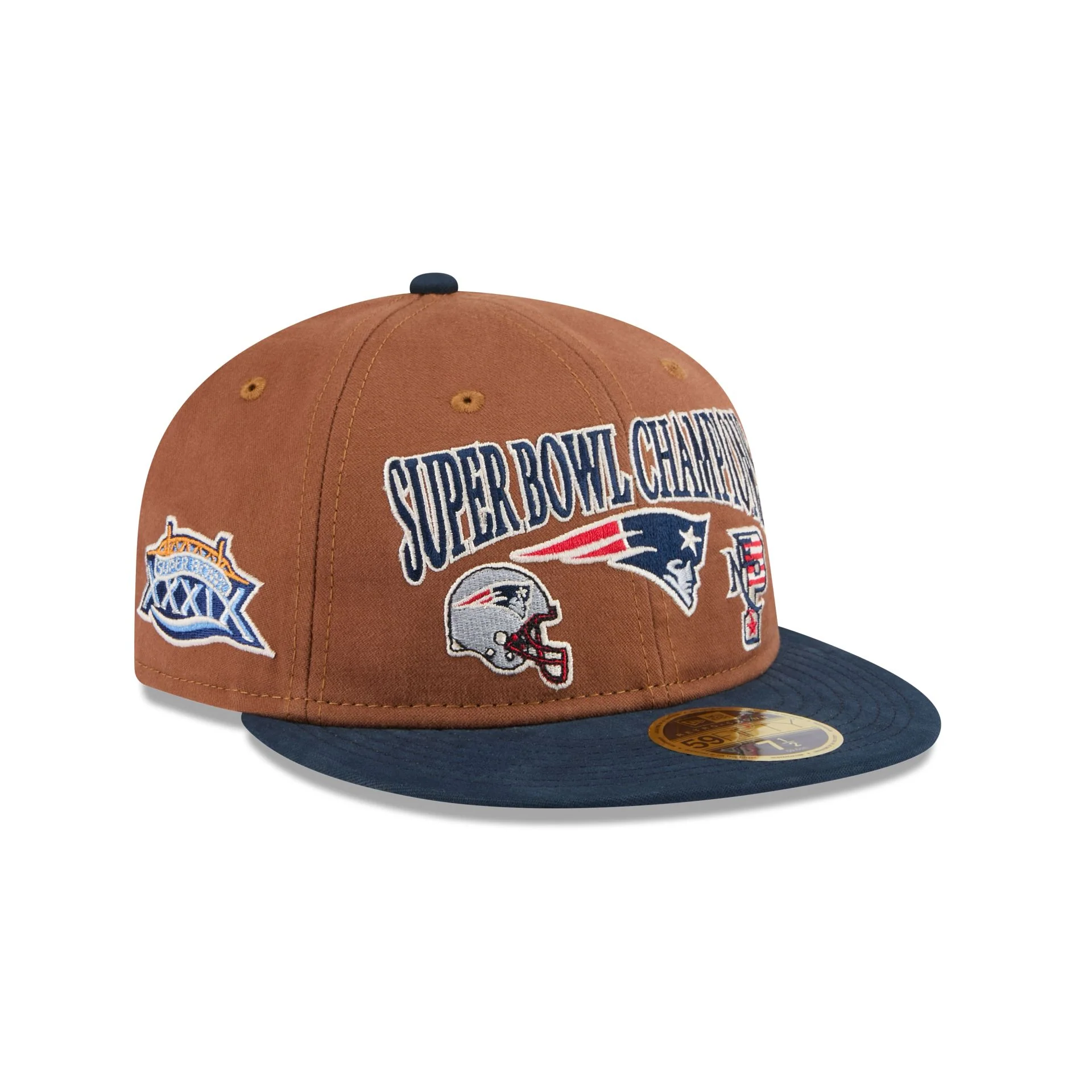 New England Patriots Champions Retro Crown 59FIFTY Fitted Hat