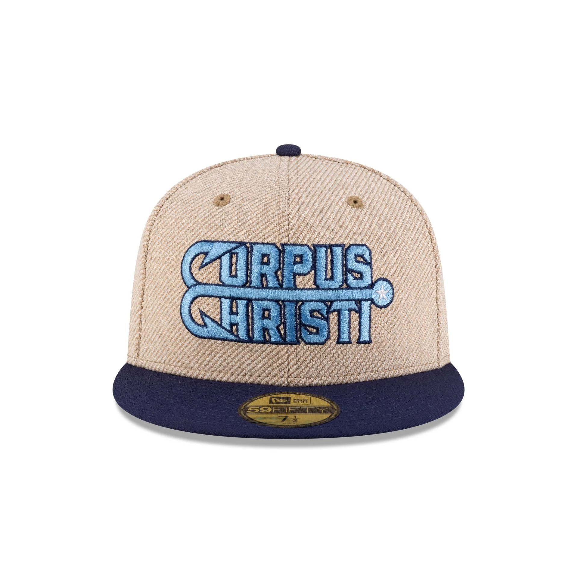 Corpus Cristi Hooks Terry Heather Tan 59FIFTY Fitted Hat