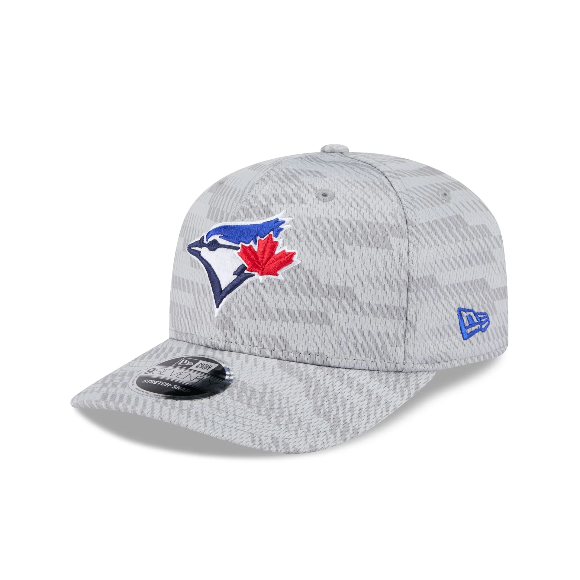 Toronto Blue Jays 2025 Clubhouse Gray 9SEVENTY Stretch-Snap Hat
