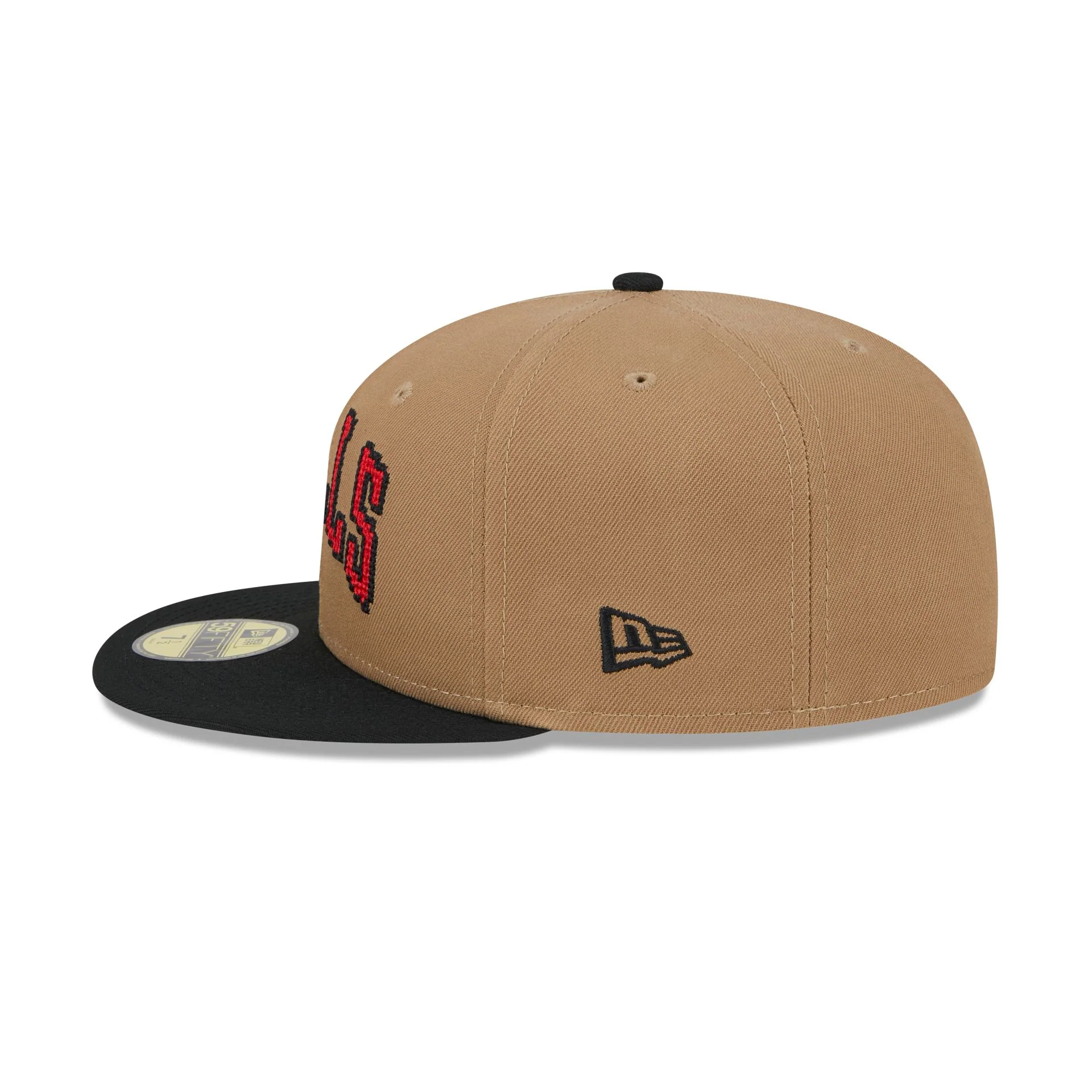 Chicago Bulls Classic 8-Bit Wordmark 59FIFTY Fitted Hat
