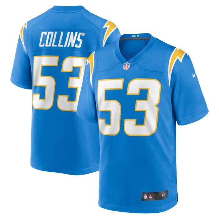Men’s Los Angeles Chargers Chris Collins Nike Powder Blue Team Game Jersey