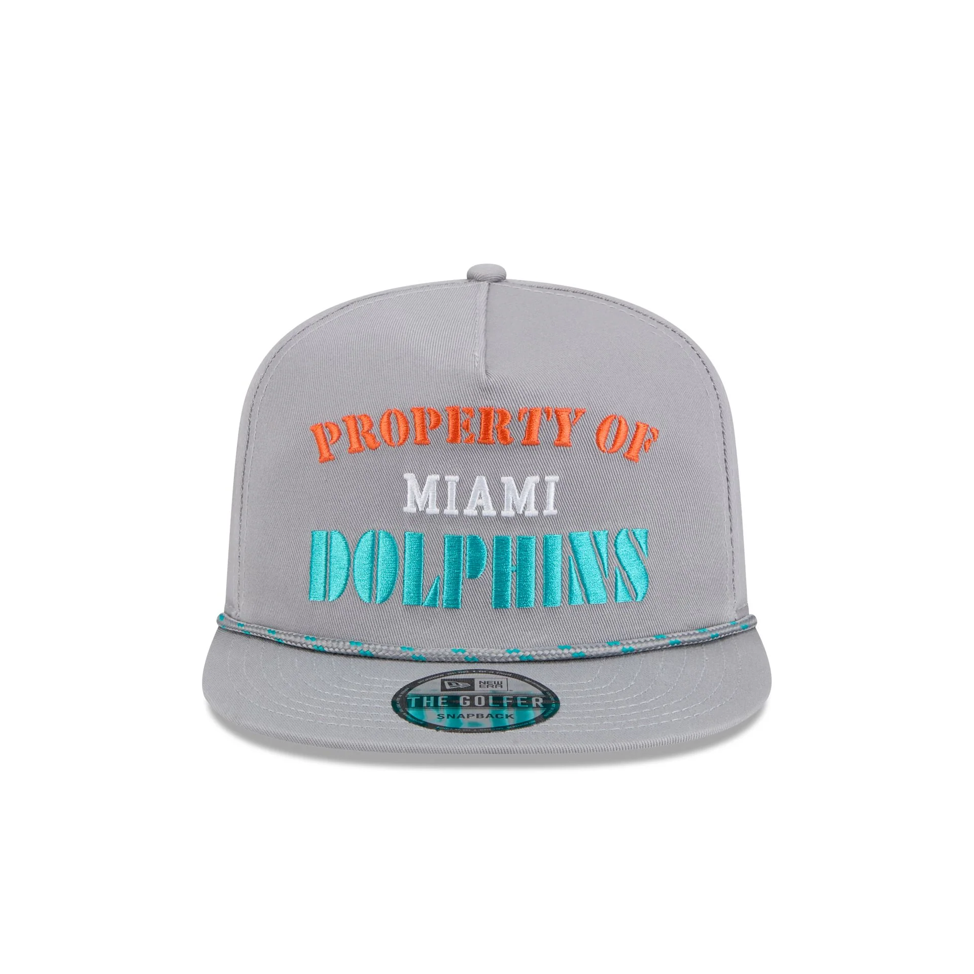 Miami Dolphins Vintage Gray Rope Golfer Hat