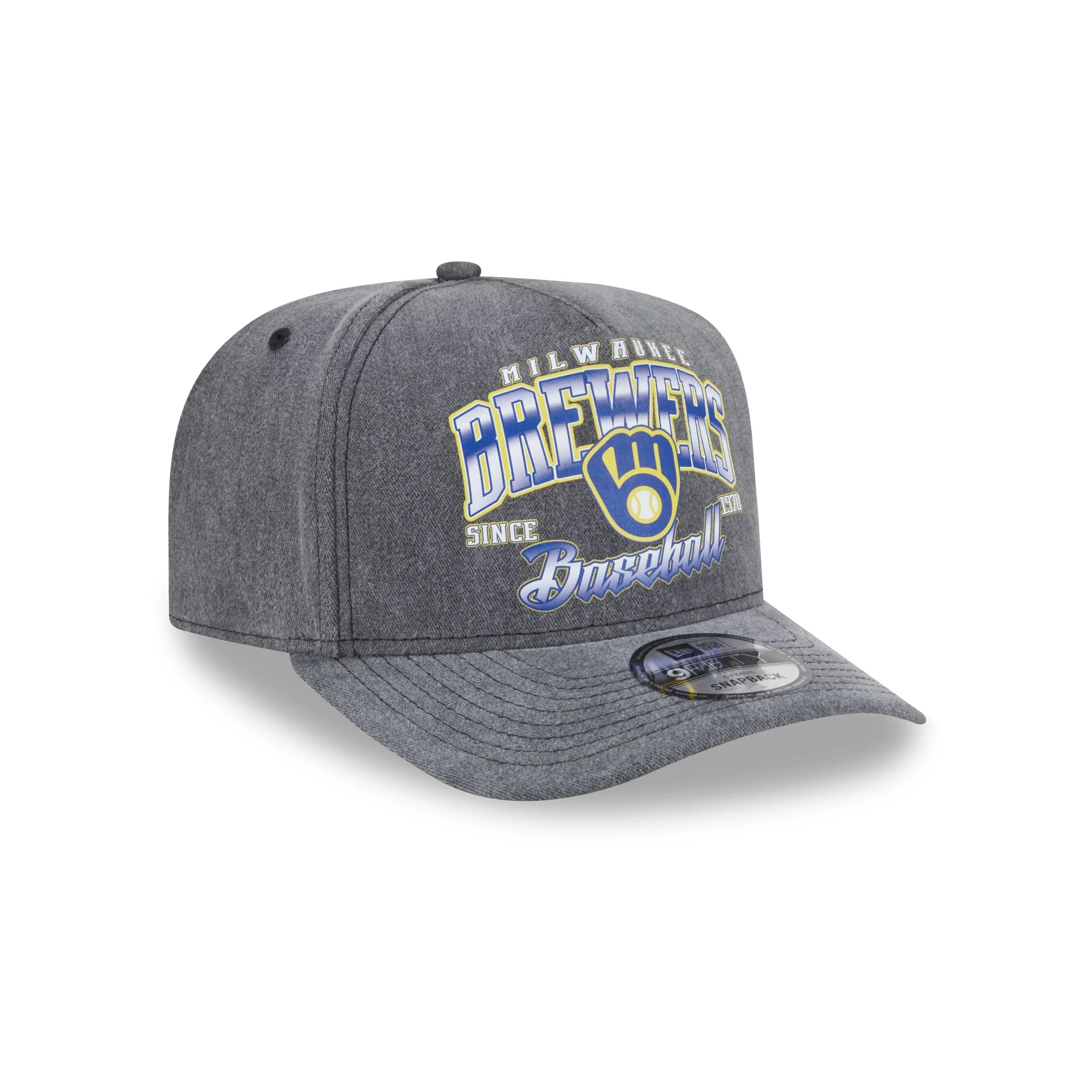 Milwaukee Brewers Washed 9FIFTY A-Frame Snapback Hat