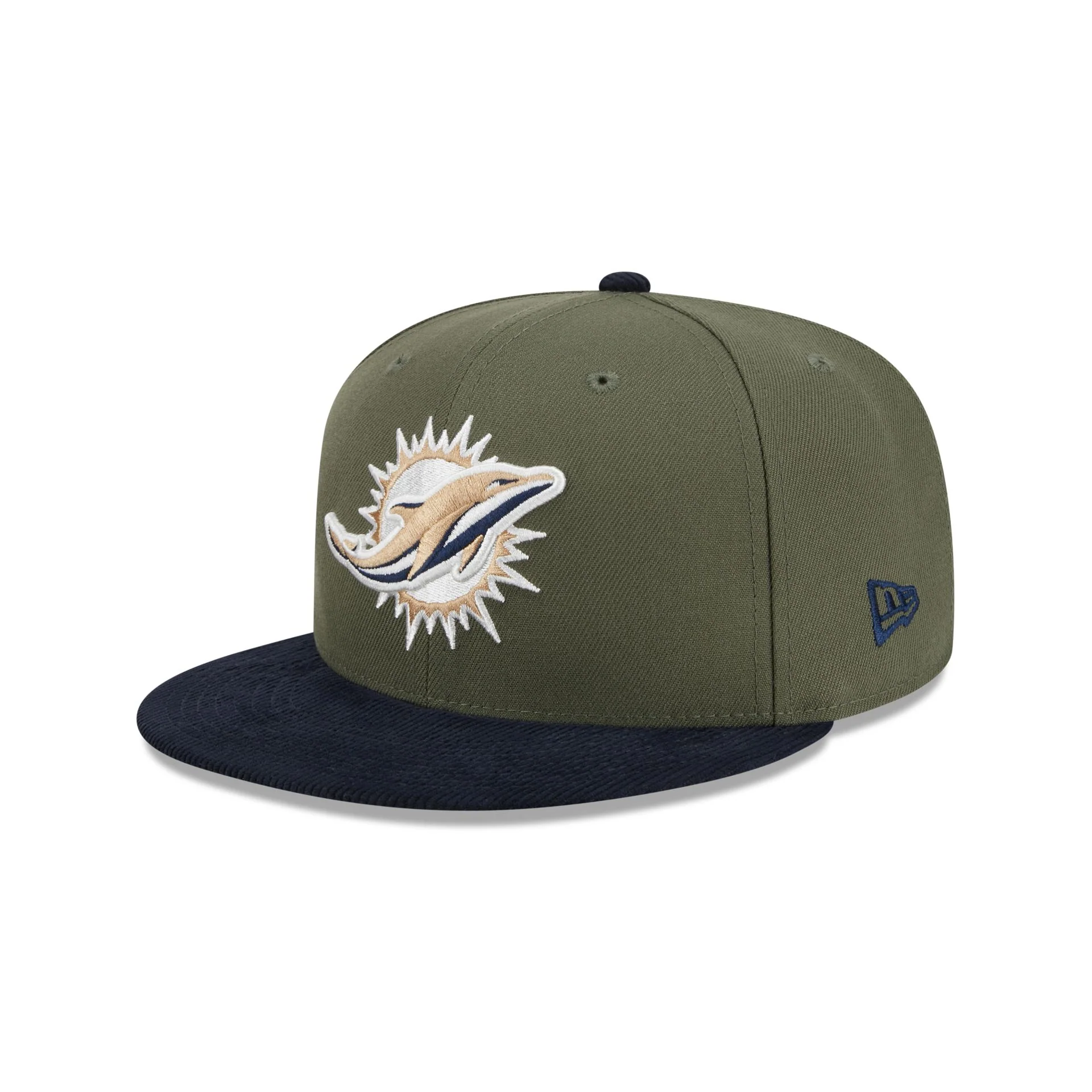 Miami Dolphins Olive Green 59FIFTY Fitted Hat