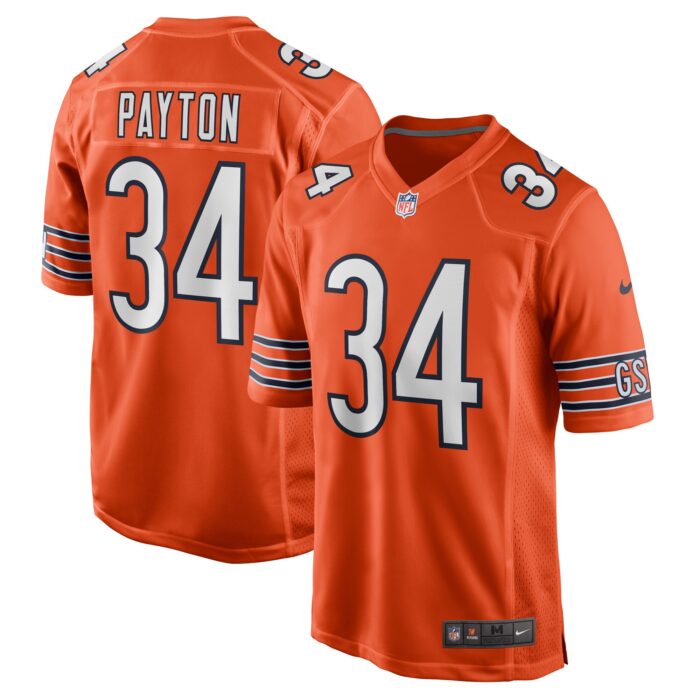 Men’s Chicago Bears Walter Payton Nike Orange Retired Player Jersey