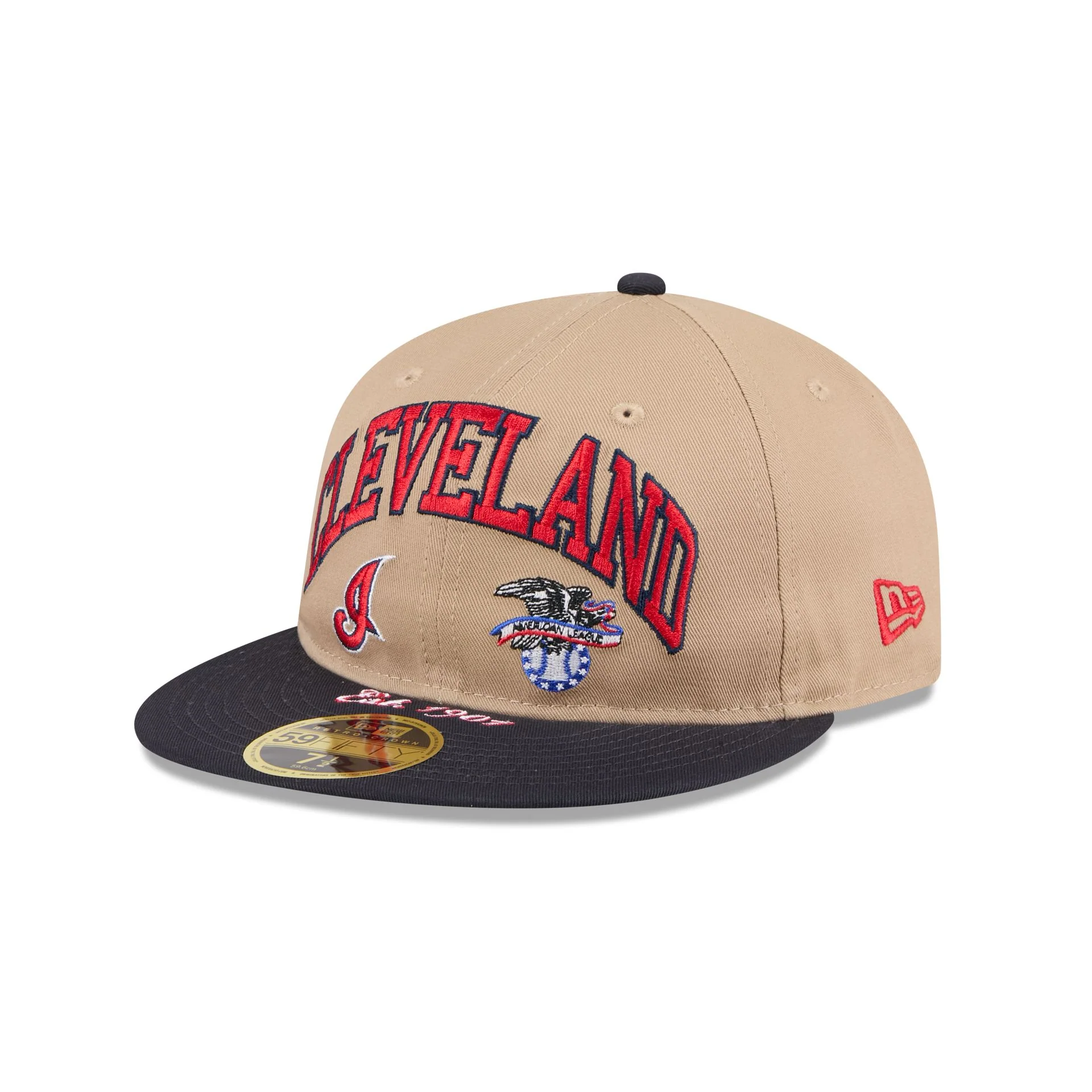 Cleveland Guardians Camel Retro Crown 59FIFTY Fitted Hat