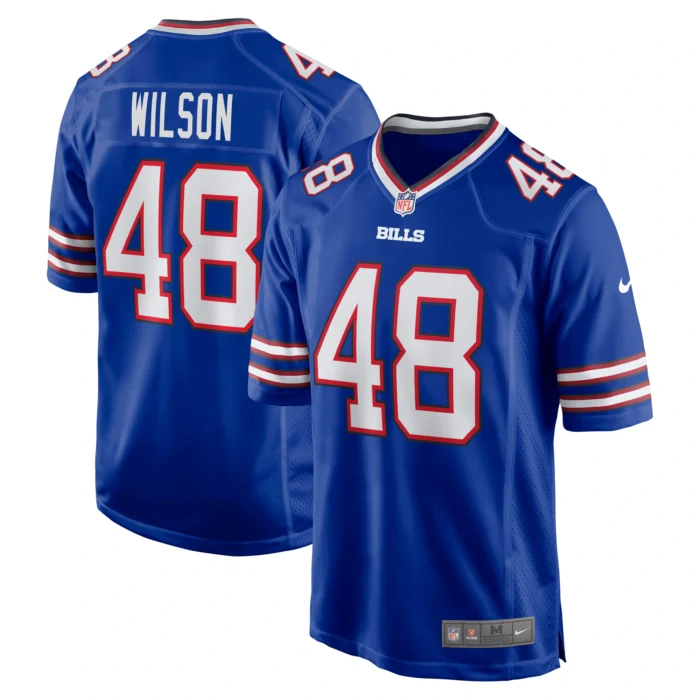 Men’s Buffalo Bills Joel Wilson Nike Royal Team Game Jersey
