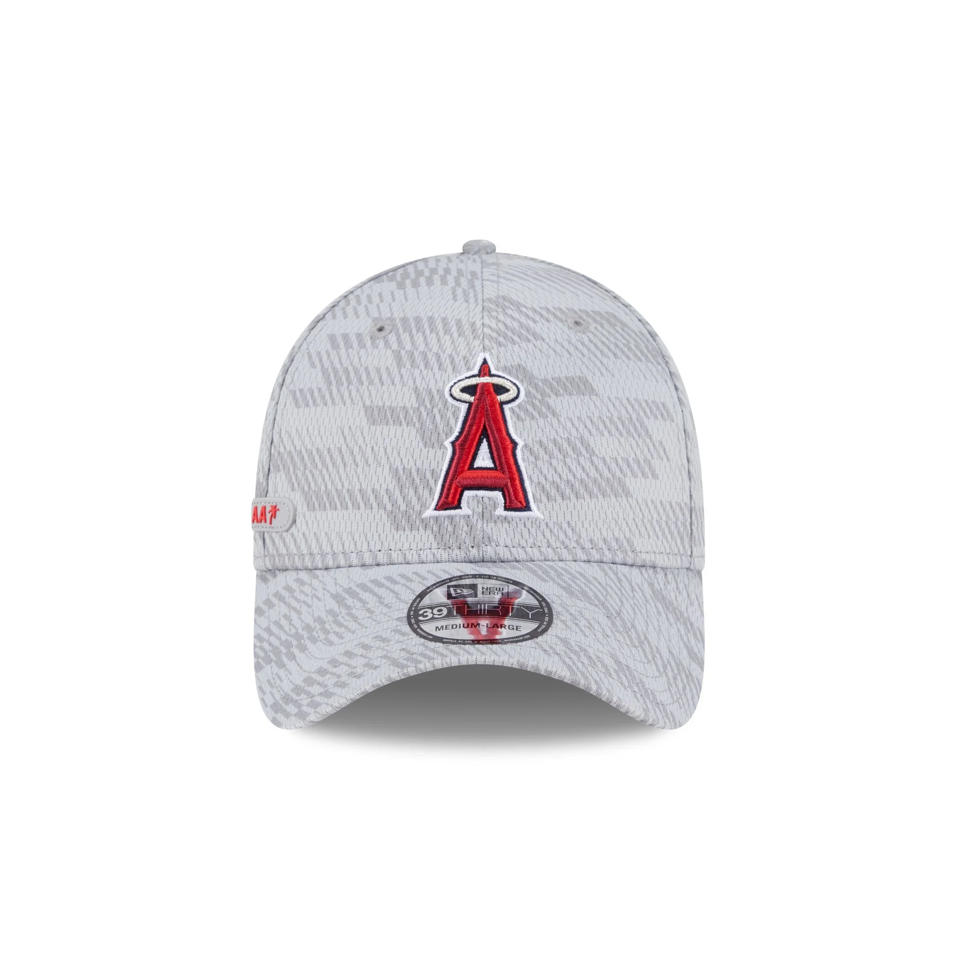 Los Angeles Angels 2025 Clubhouse Gray 39THIRTY Stretch Fit