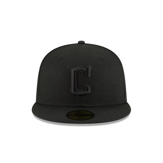 Cleveland Guardians Blackout Basic 59FIFTY Fitted Hat