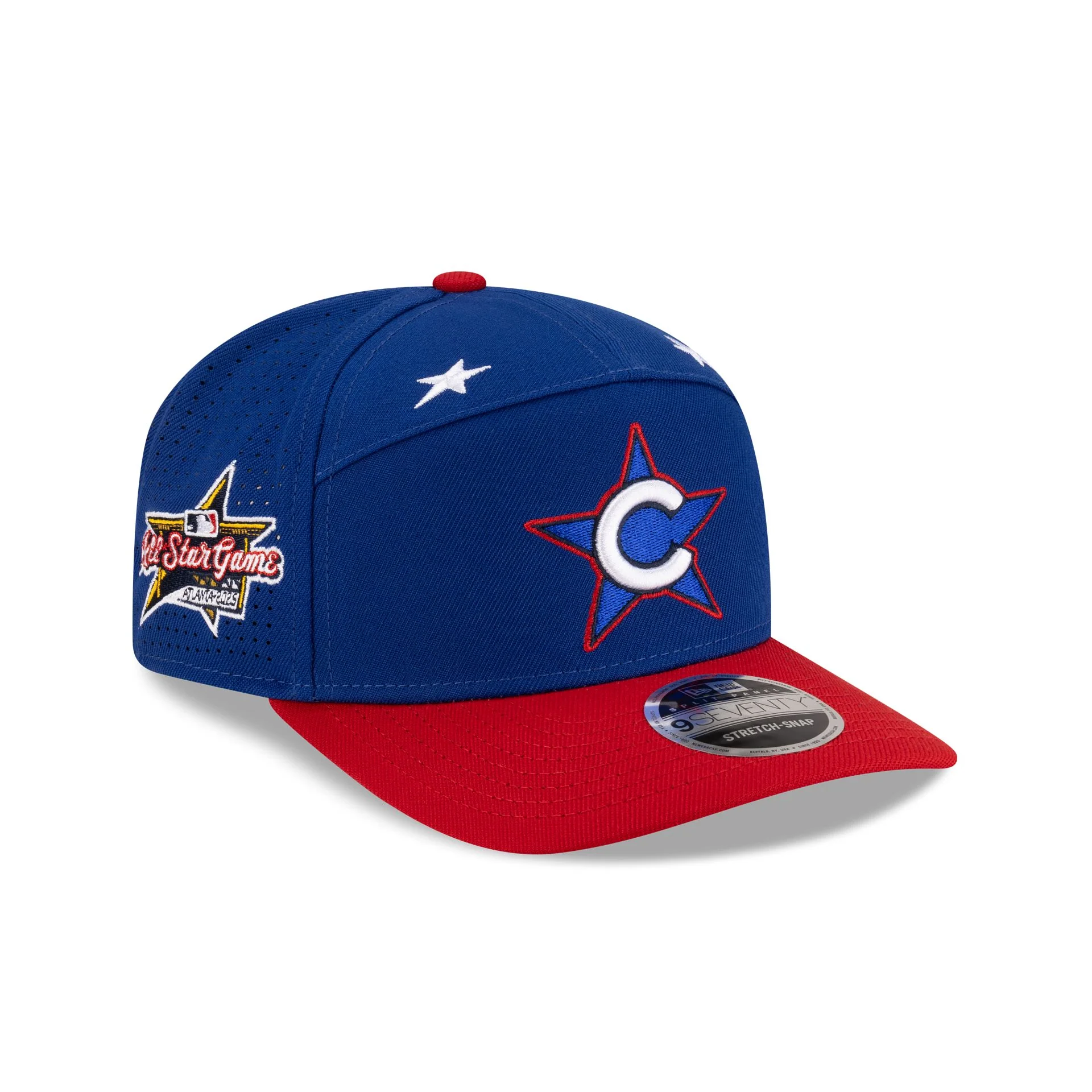 Chicago Cubs 2025 All-Star Game Workout Split Panel 9SEVENTY Stretch-Snap Hat