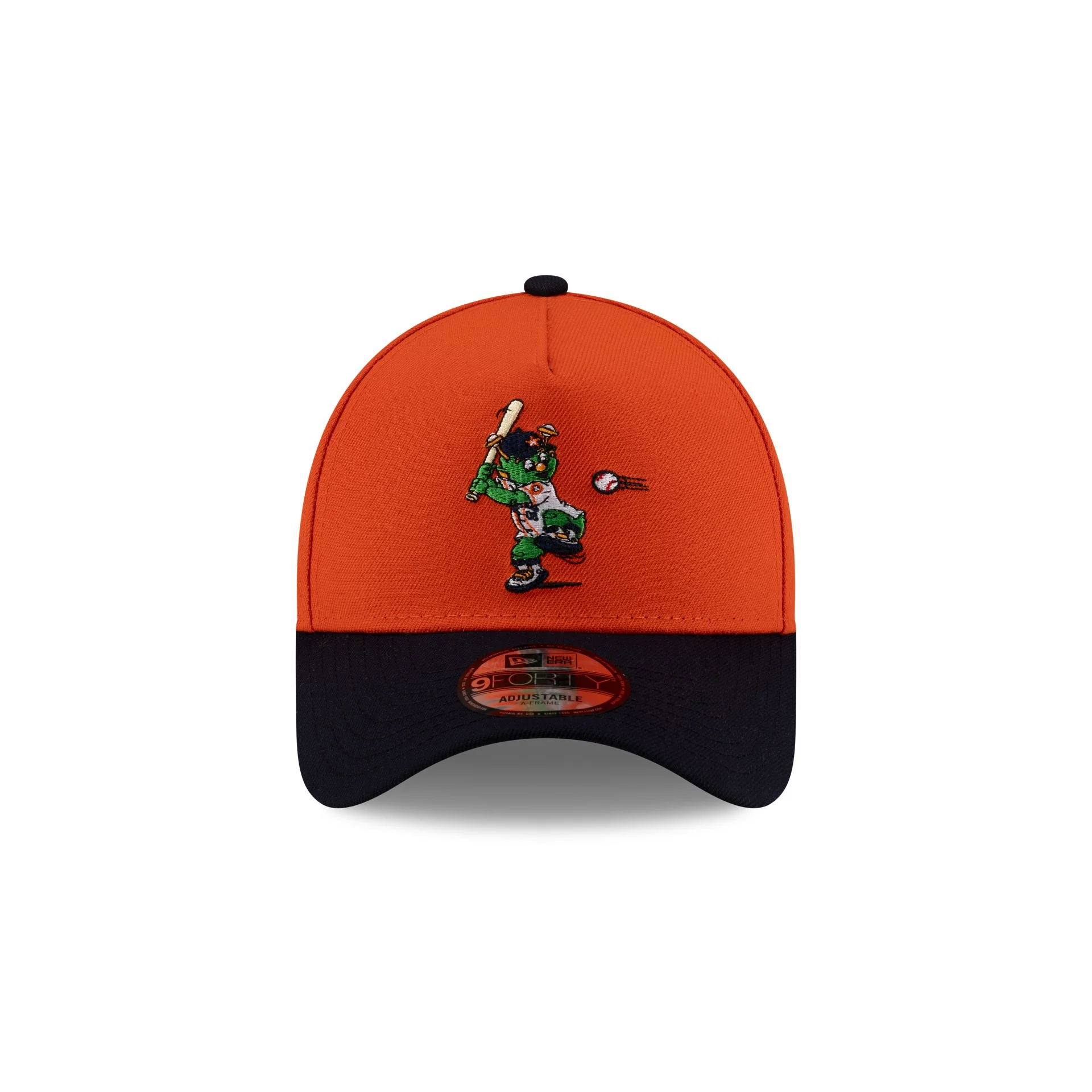 Houston Astros Mascot Orange 9FORTY A-Frame Snapback Hat