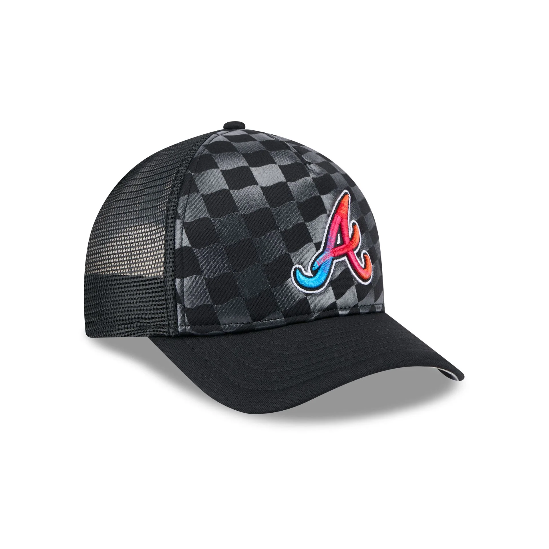 Atlanta Braves Gradient Raceway 9FORTY M-Crown A-Frame Trucker Hat