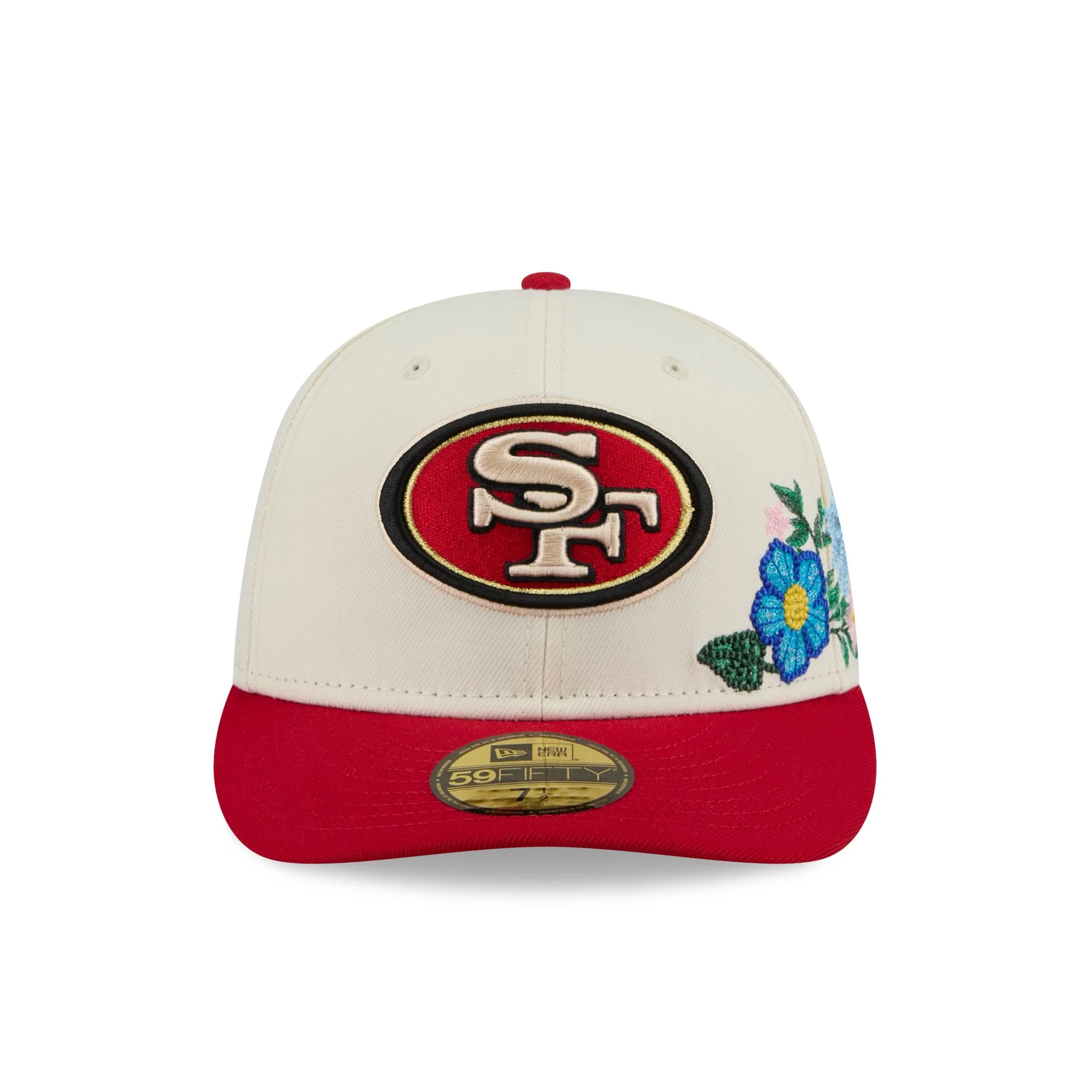 San Francisco 49ers Tonal Florals White 59FIFTY Fitted Hat