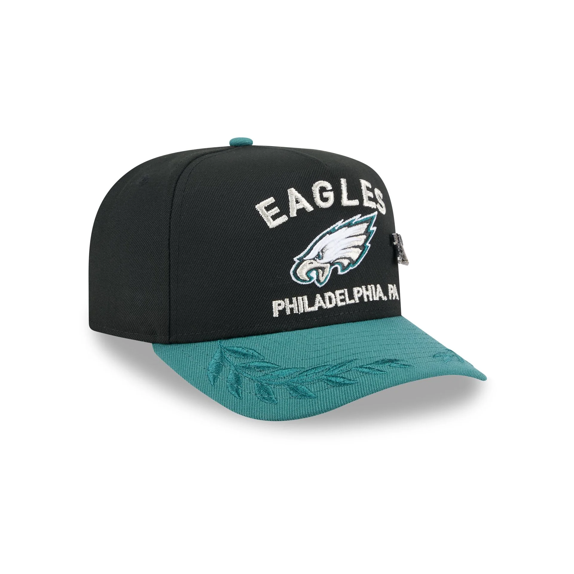 Philadelphia Eagles 2025 Draft Black 59FIFTY A-Frame Fitted Hat