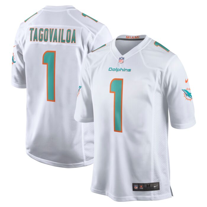 Men’s Miami Dolphins Tua Tagovailoa Nike White Game Jersey