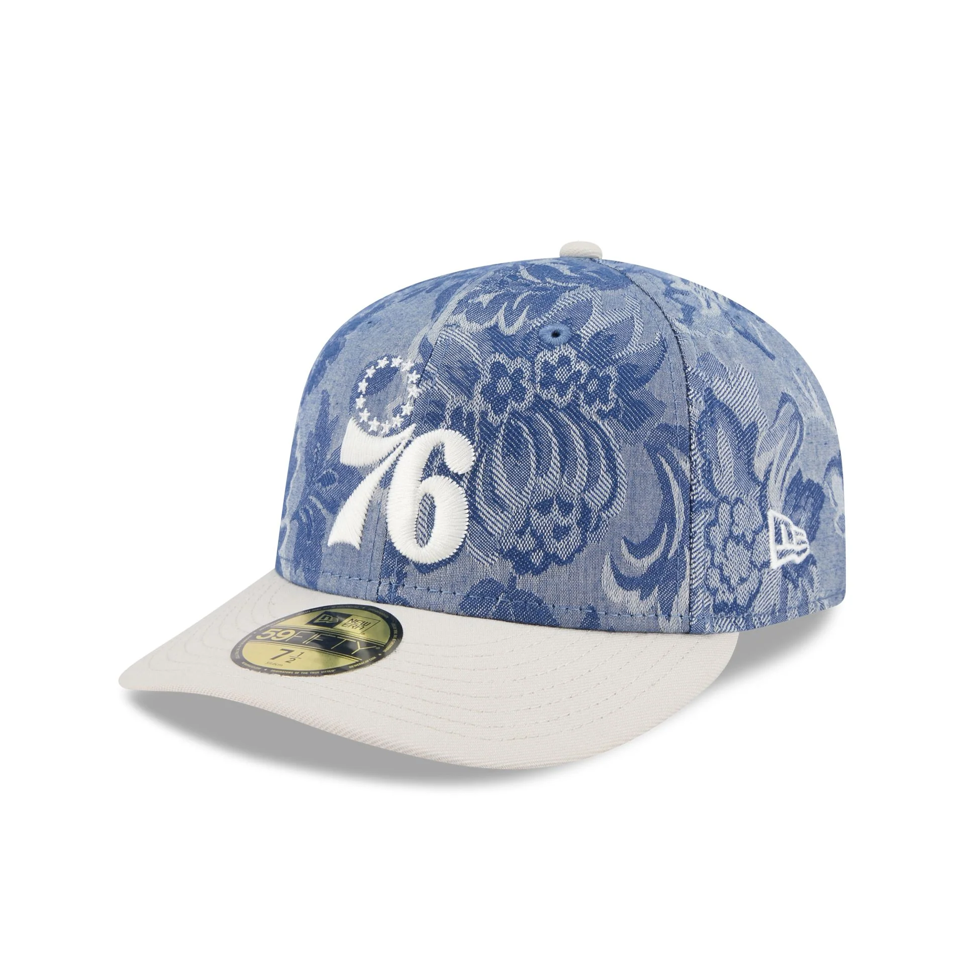 Philadelphia 76ers Two-Tone Denim 59FIFTY Fitted Hat