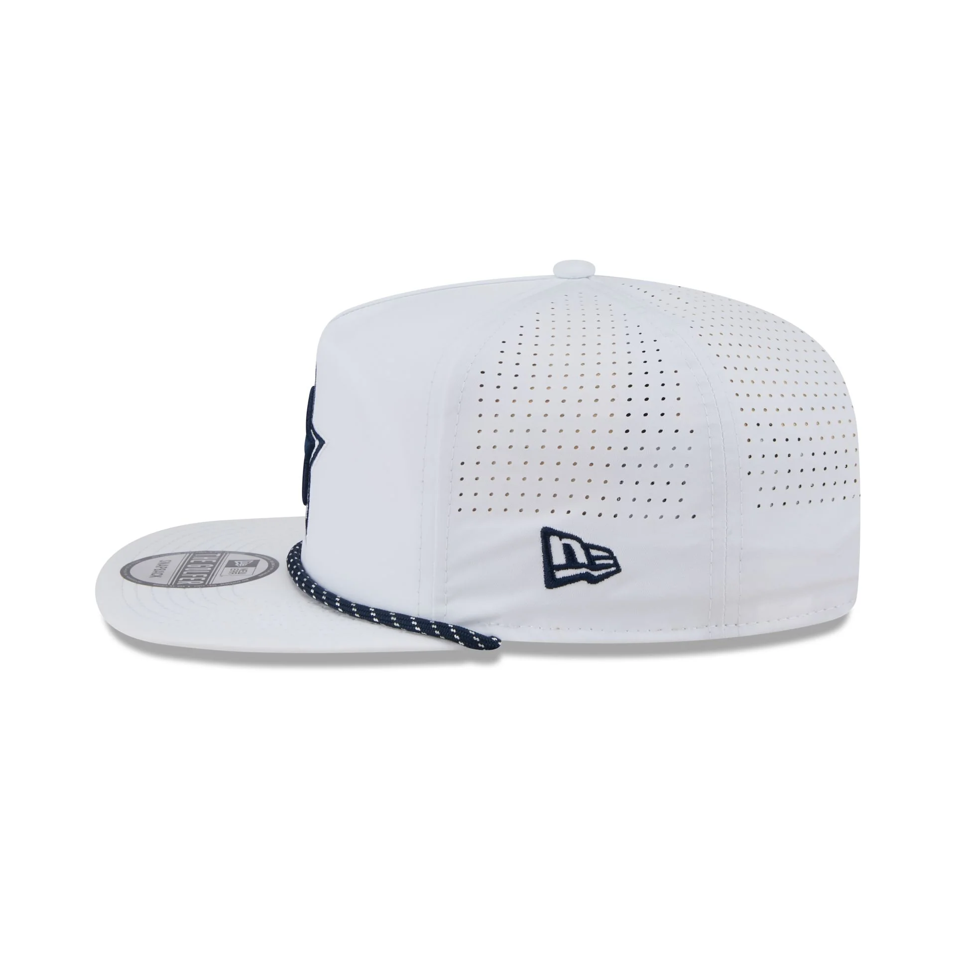 Dallas Cowboys Optic White Performance Rope Golfer Hat