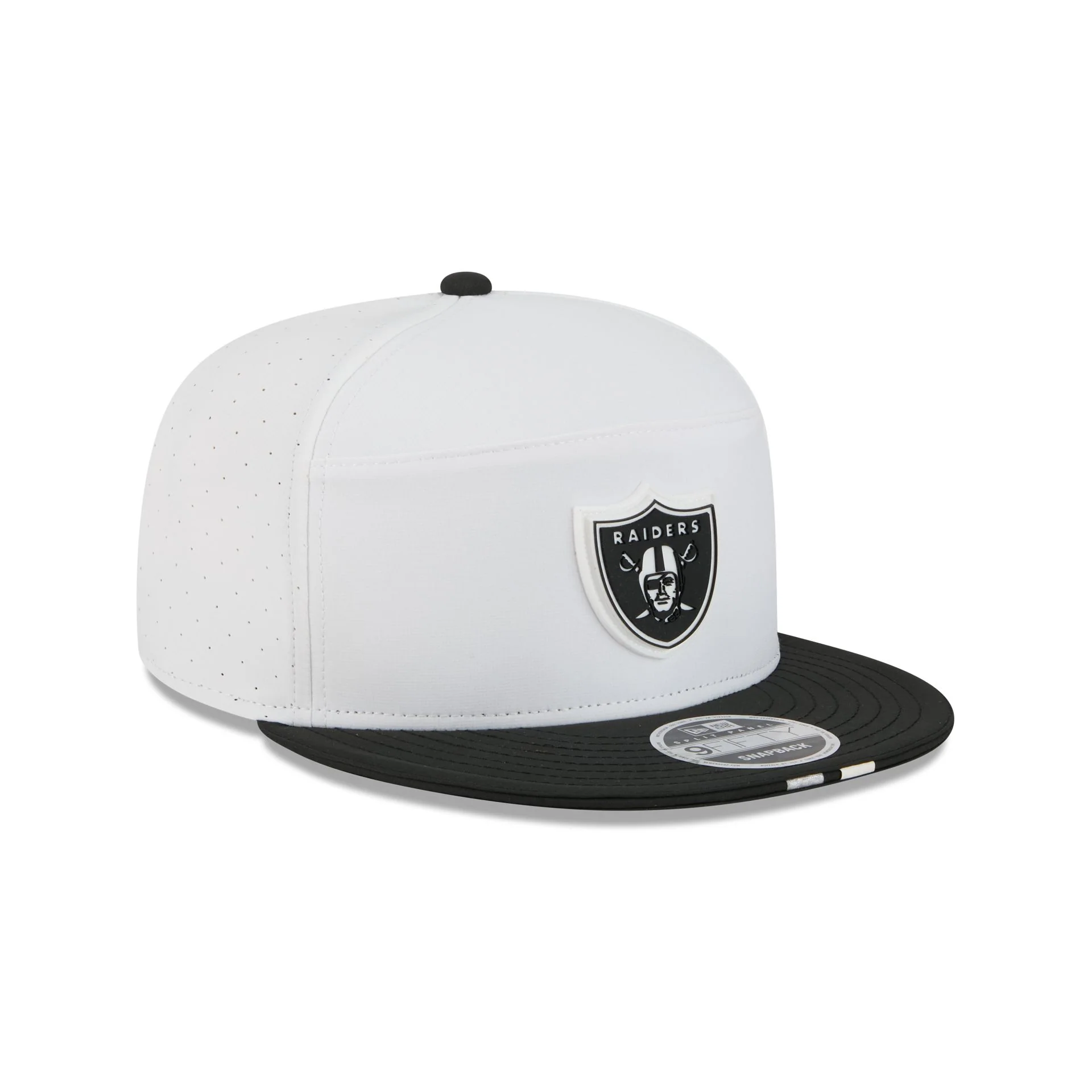 Las Vegas Raiders 2025 Training Split Panel 9FIFTY Snapback Hat