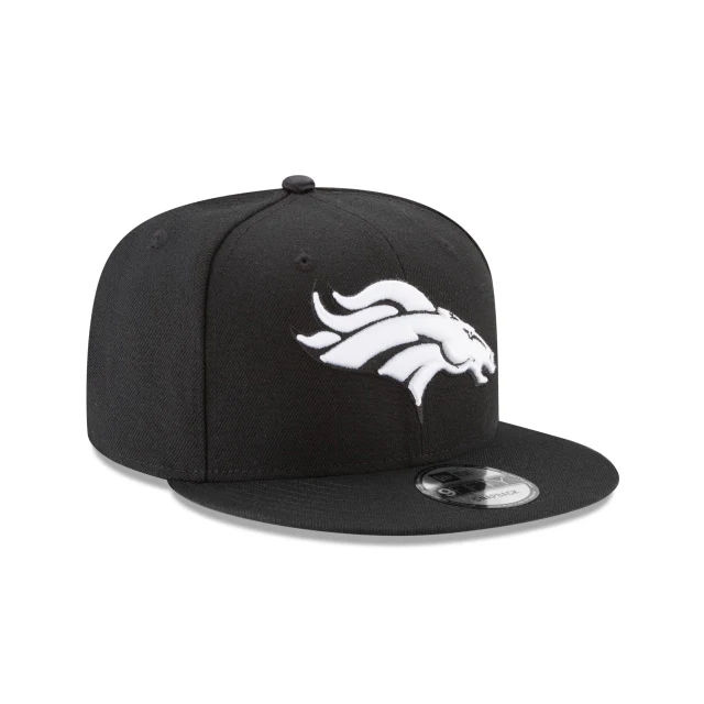 Denver Broncos Black and White 9FIFTY Snapback Hat
