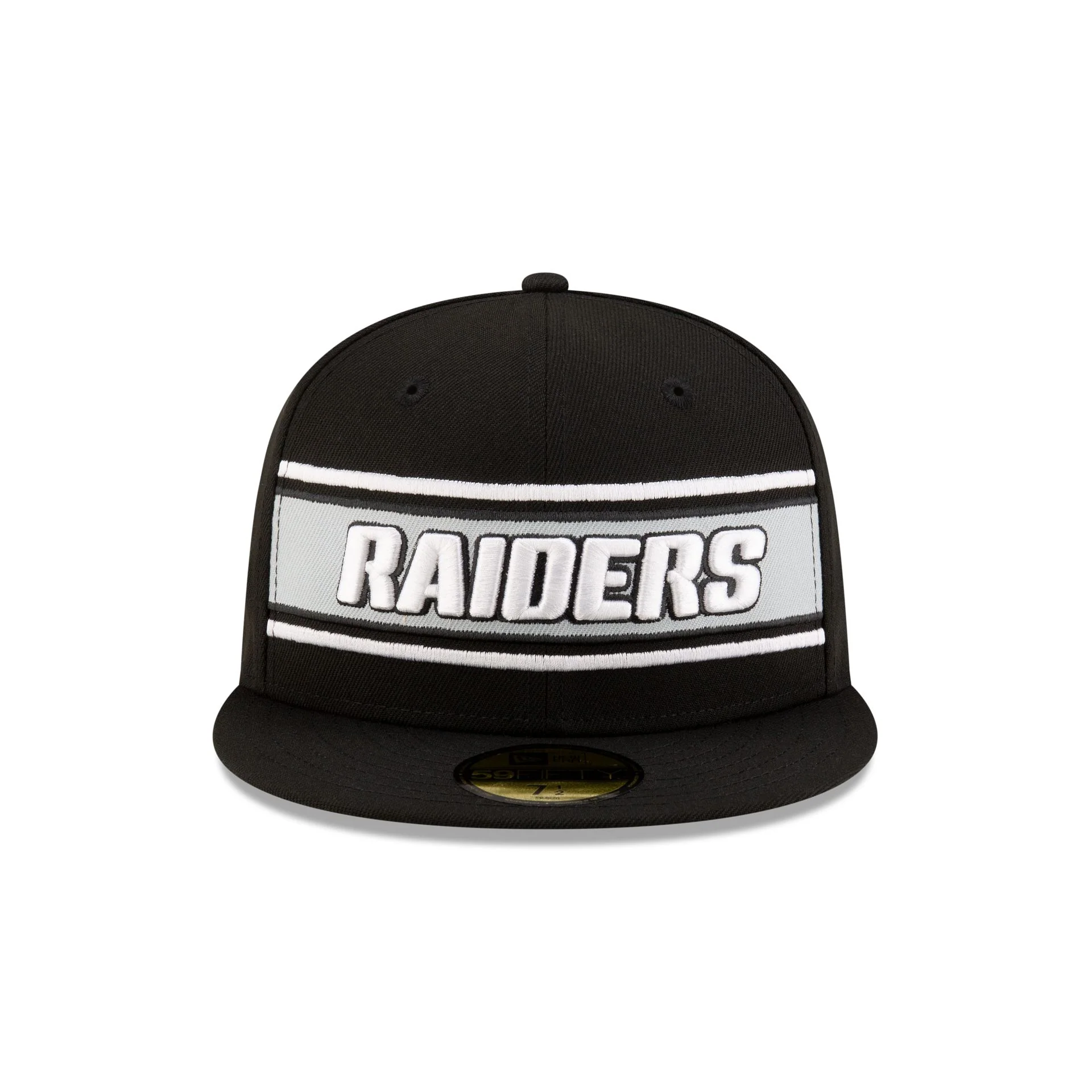Las Vegas Raiders 2024 Sideline Black 59FIFTY Fitted Hat