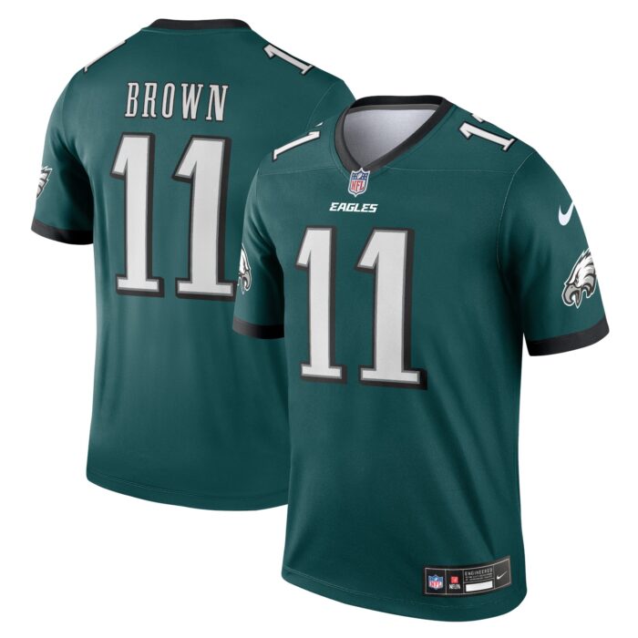 Men’s Philadelphia Eagles A.J. Brown Nike Midnight Green Legend Jersey