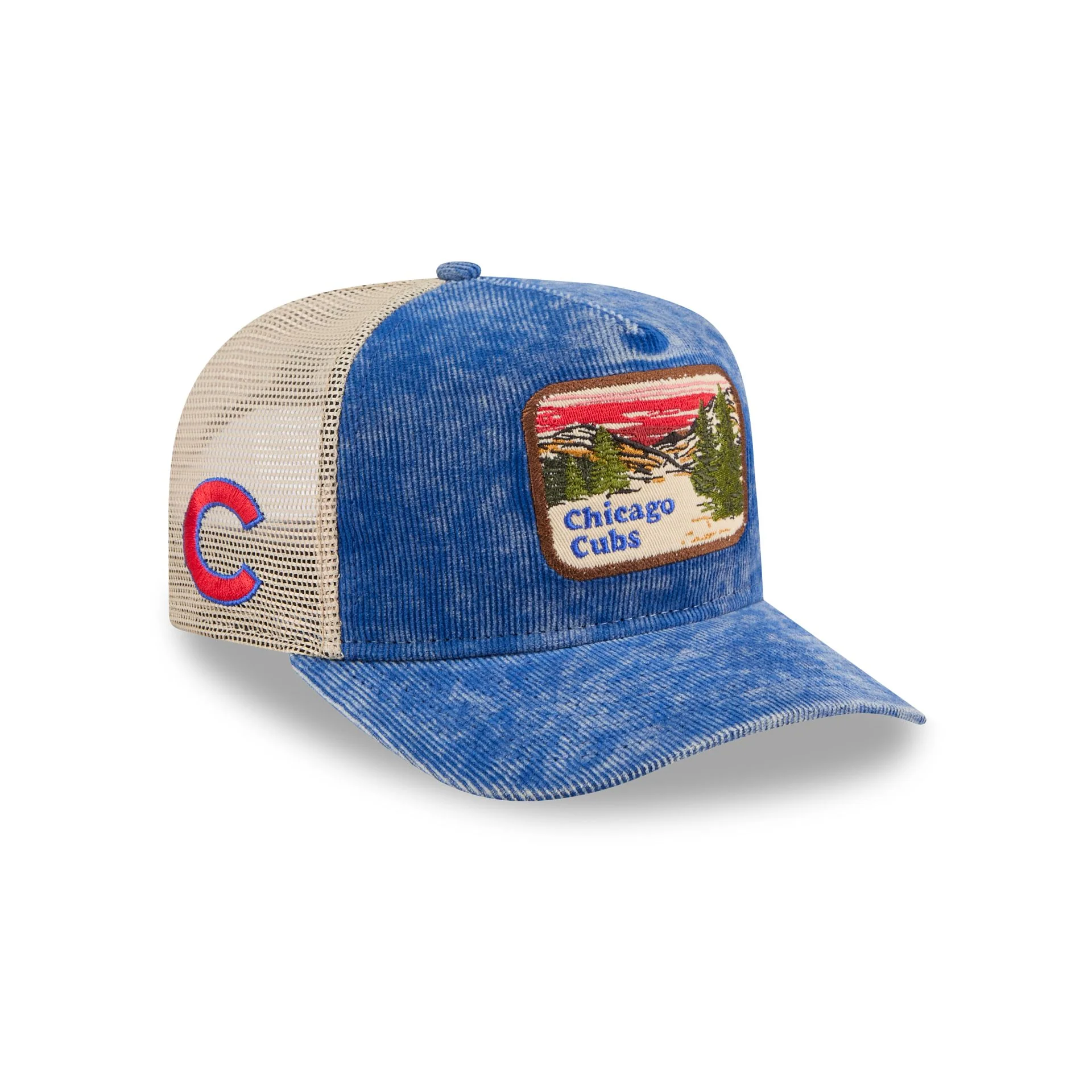 Chicago Cubs Vintage Landscape 9FIFTY A-Frame Trucker Hat