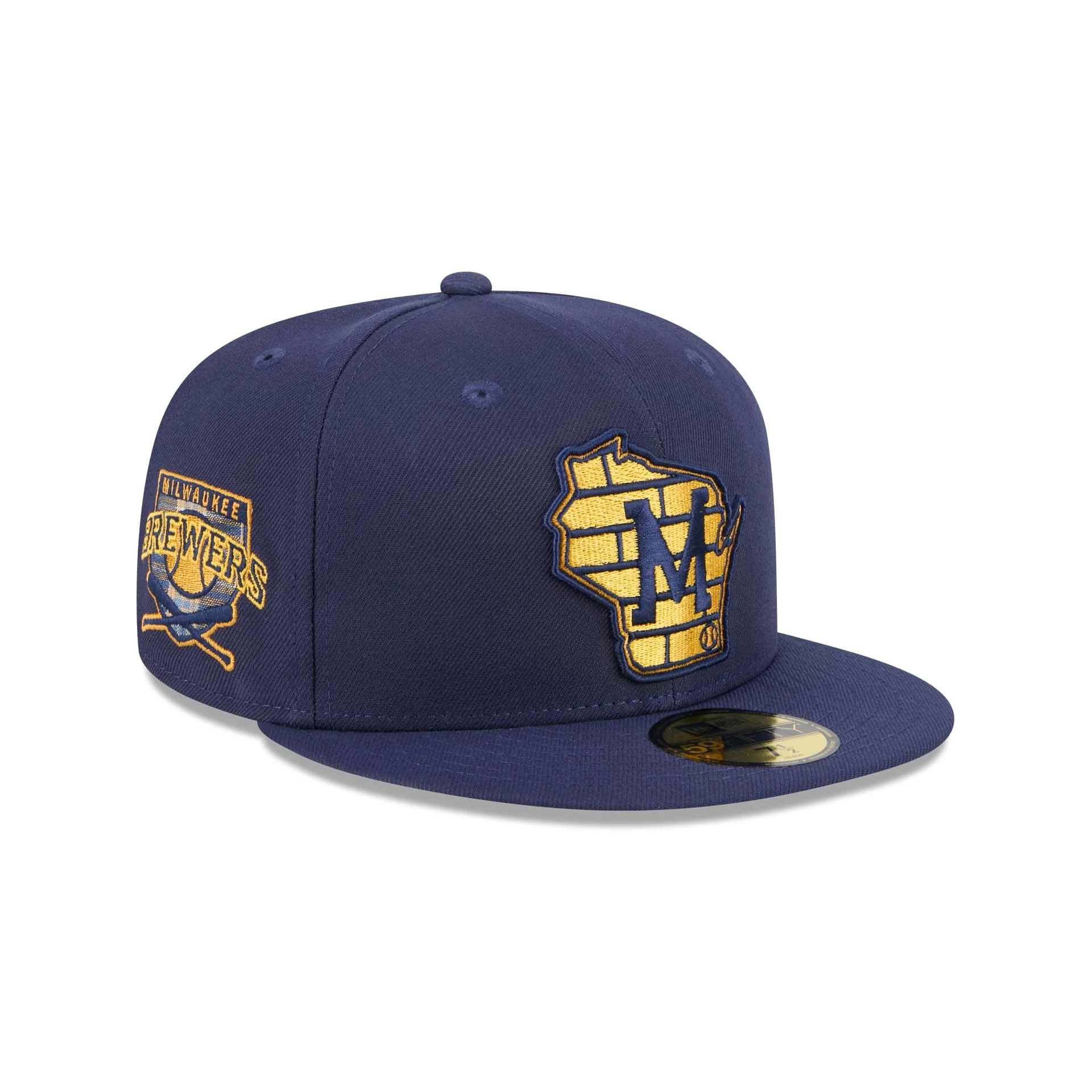 Milwaukee Brewers Blue Tartan 59FIFTY Fitted Hat