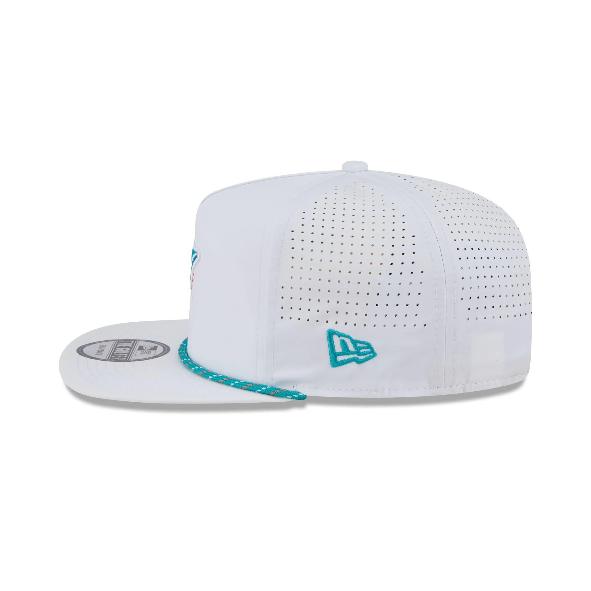 Miami Dolphins Optic White Performance Rope Golfer Hat
