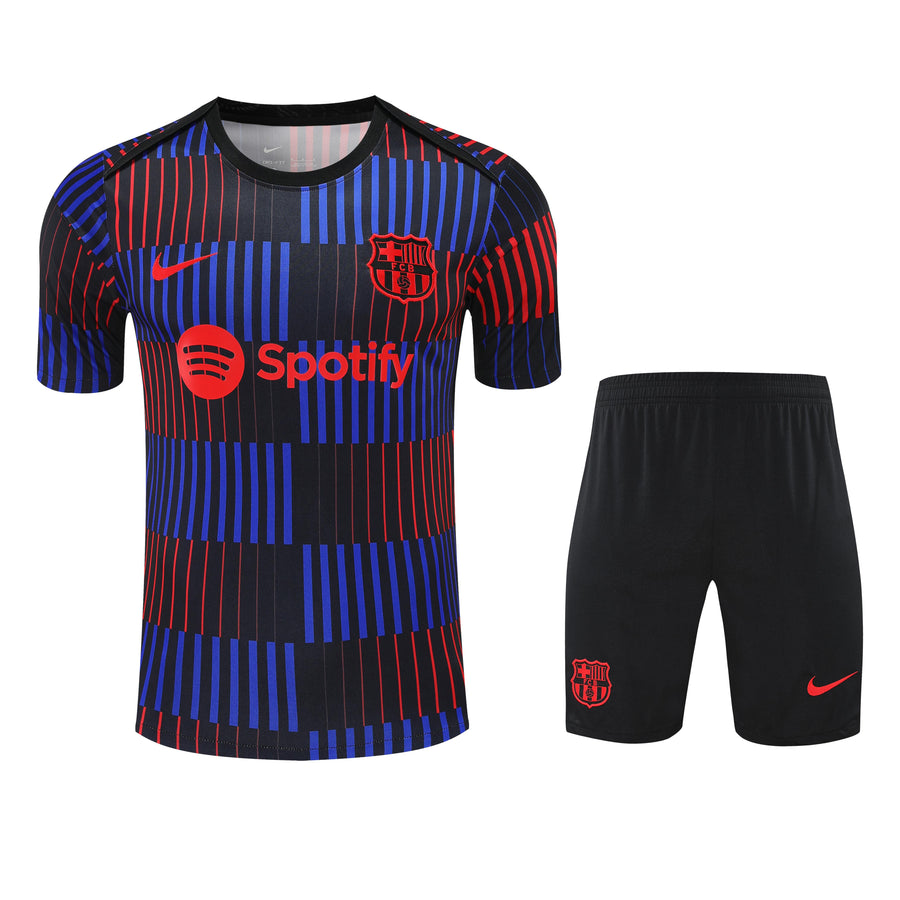 Kit Shirt + Shorts Barcelona Red/Blue/Black Training 25/26