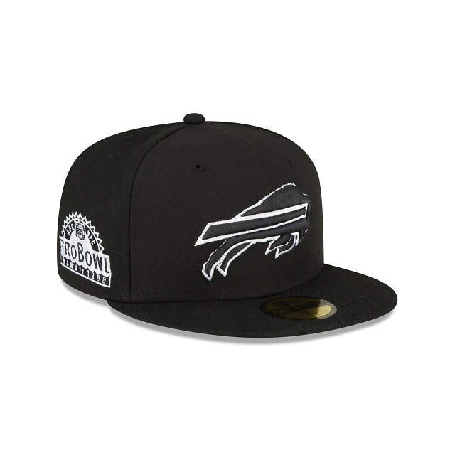 Buffalo Bills Sidepatch Black 59FIFTY Fitted Hat