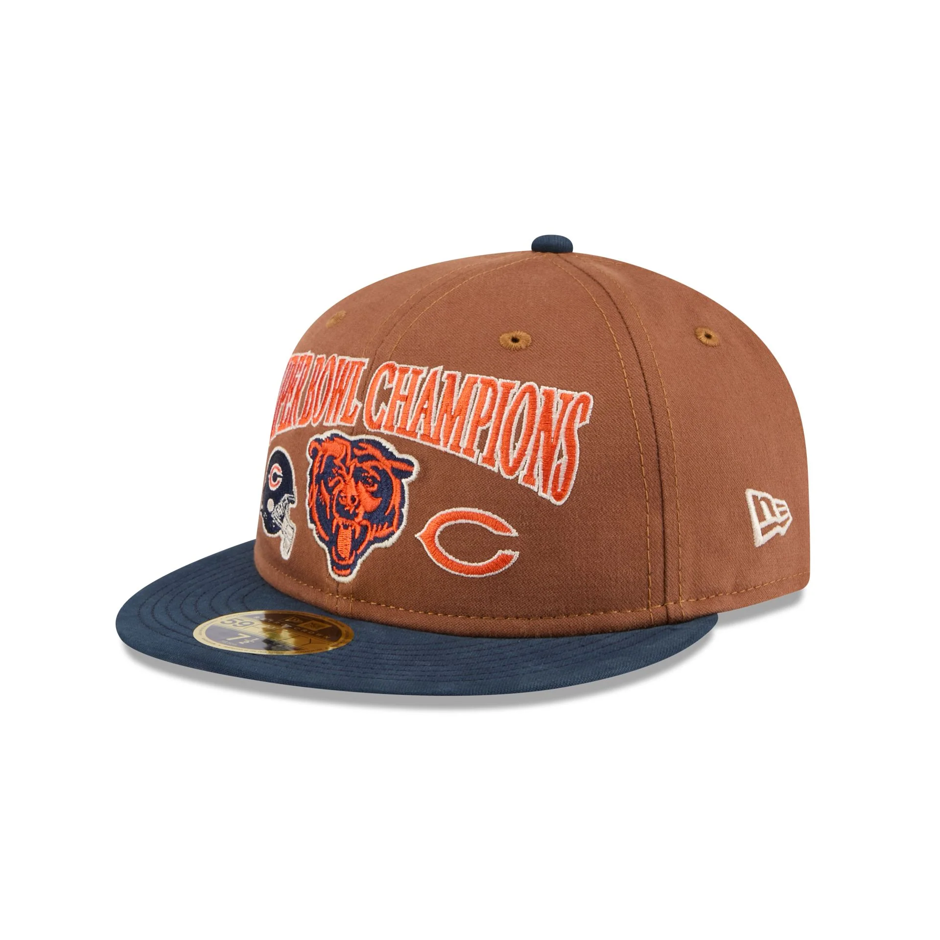 Chicago Bears Champions Retro Crown 59FIFTY Fitted Hat