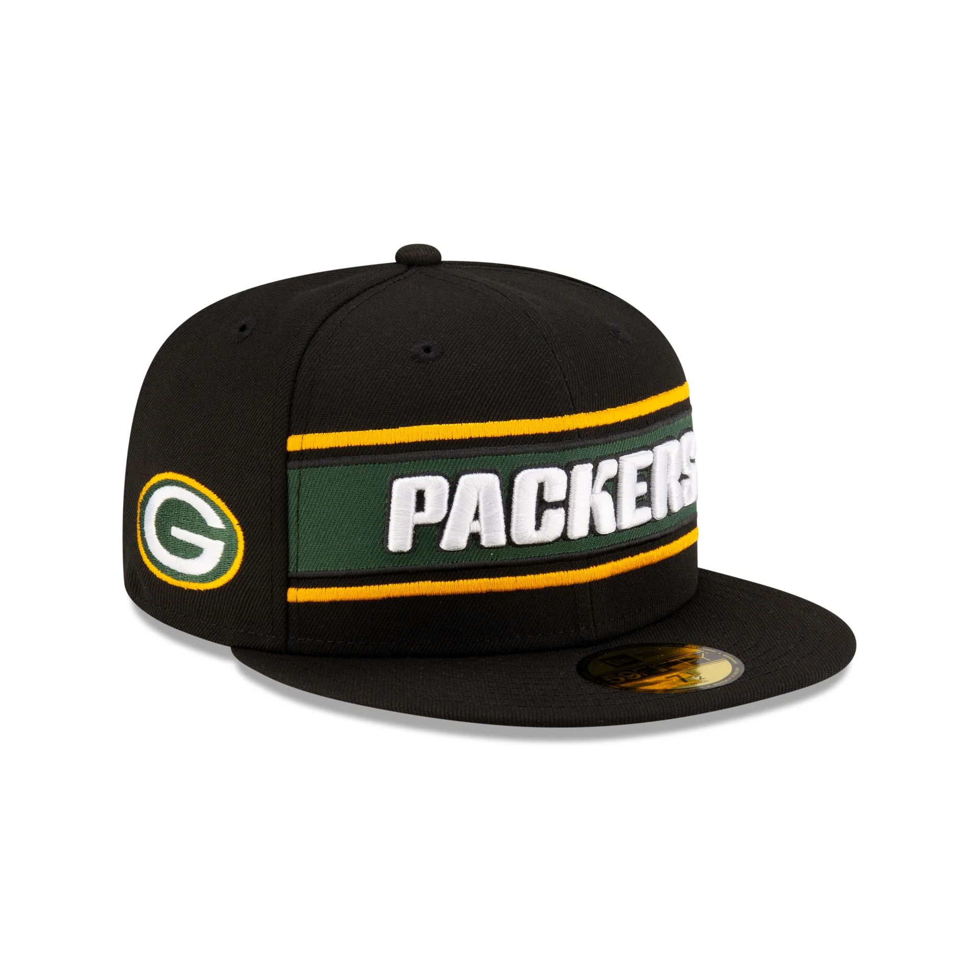 Green Bay Packers 2024 Sideline Black 59FIFTY Fitted Hat