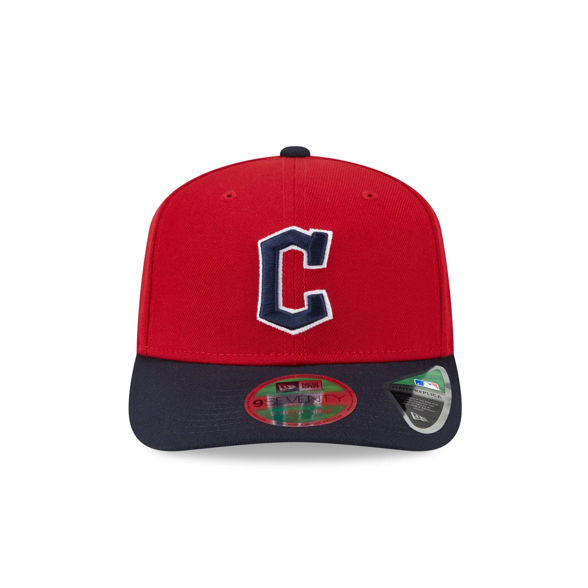 Cleveland Guardians Home Authentic Collection 9SEVENTY Stretch-Snap Hat