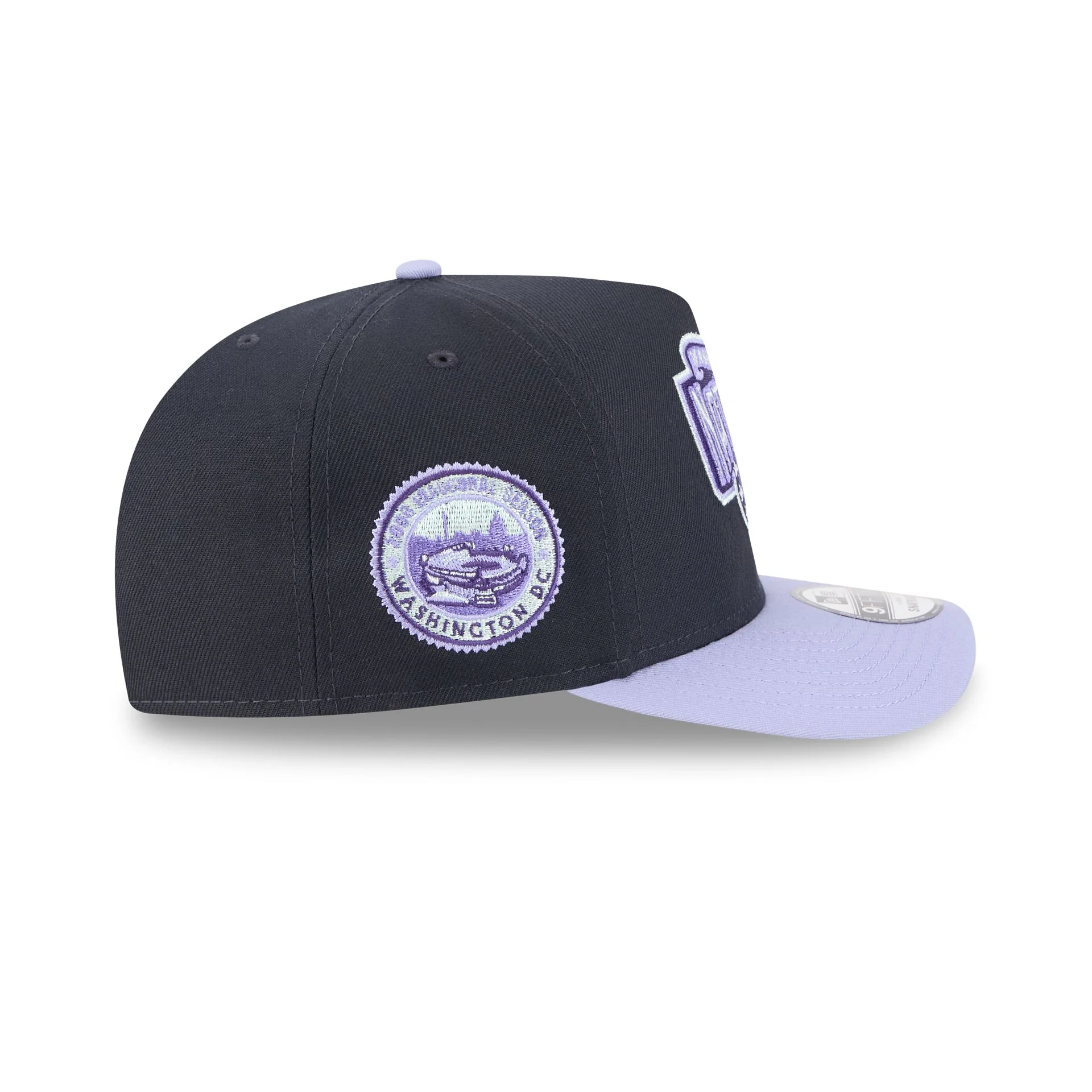 Washington Nationals Navy Lavender 9FIFTY A-Frame Snapback Hat