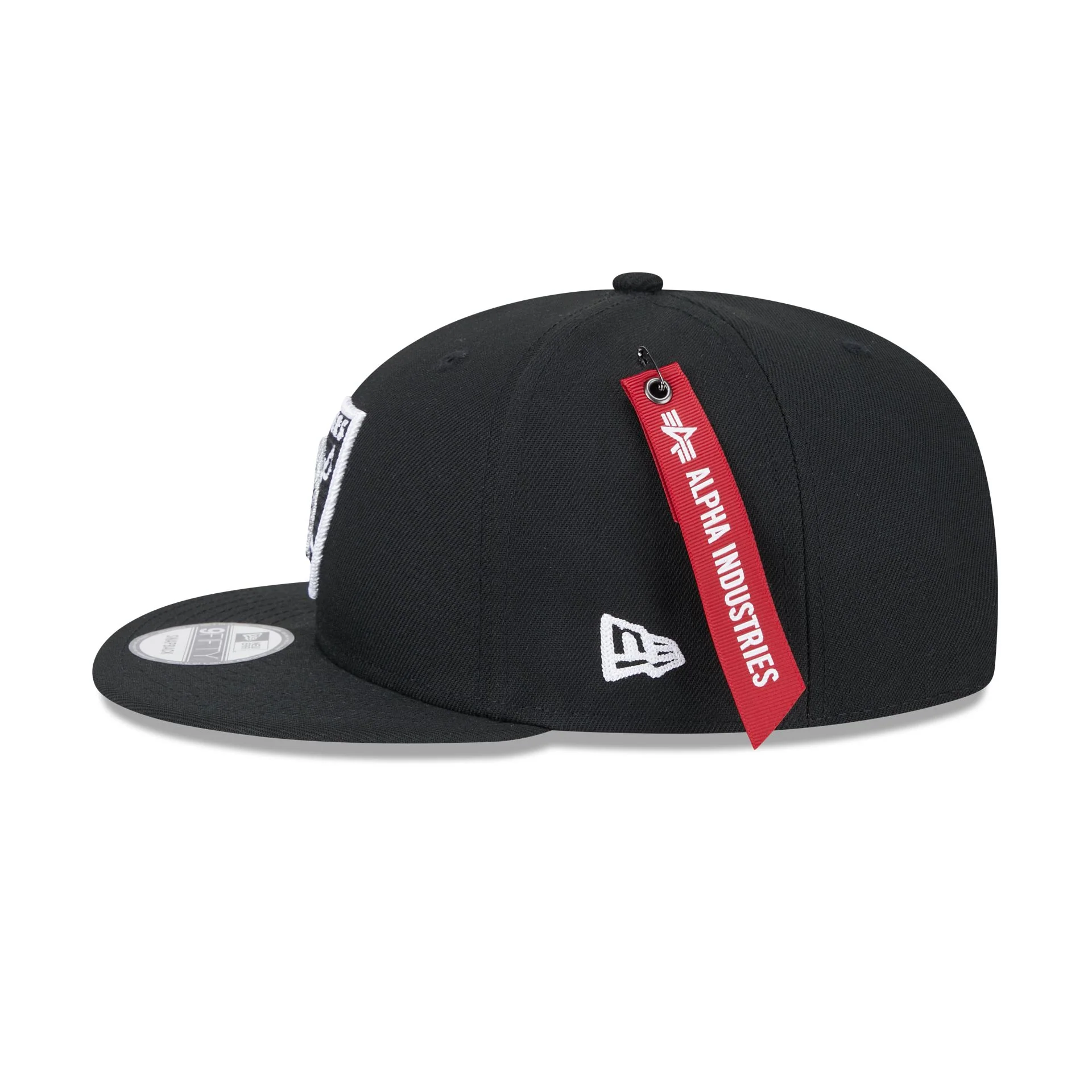 Alpha Industries x Las Vegas Raiders Black 9FIFTY Snapback Hat