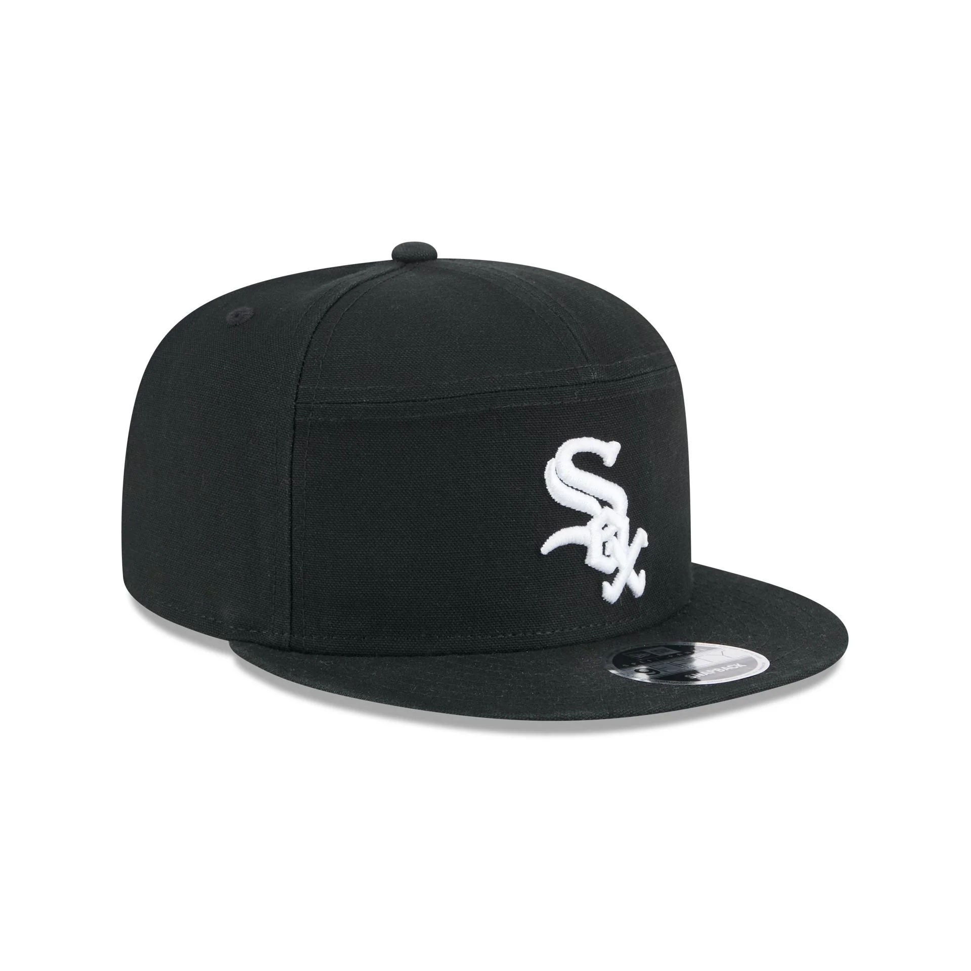 Chicago White Sox Cotton Canvas Split Panel 9FIFTY Trucker Hat