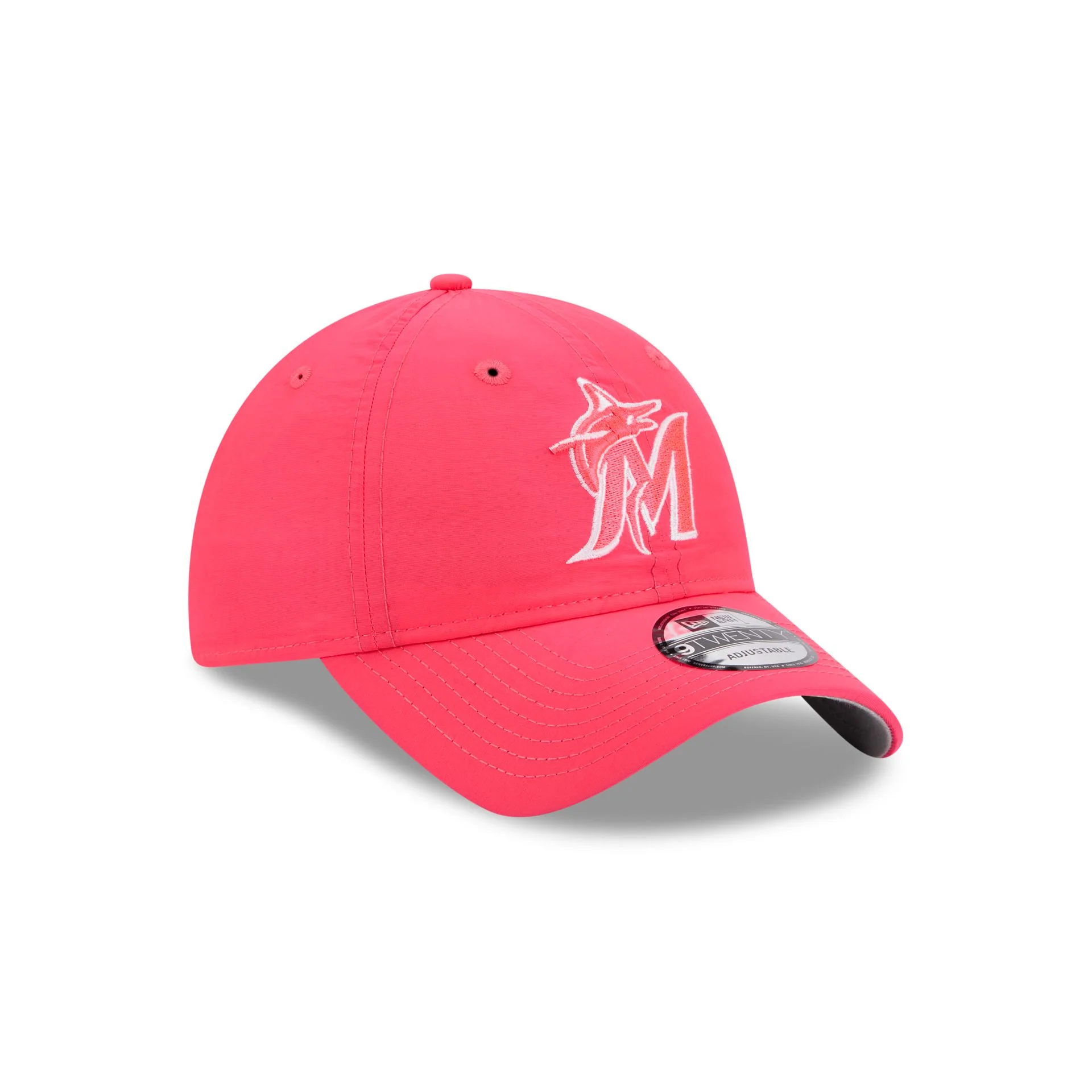 Miami Marlins Everyday Nylon Pink 9TWENTY Adjustable Hat
