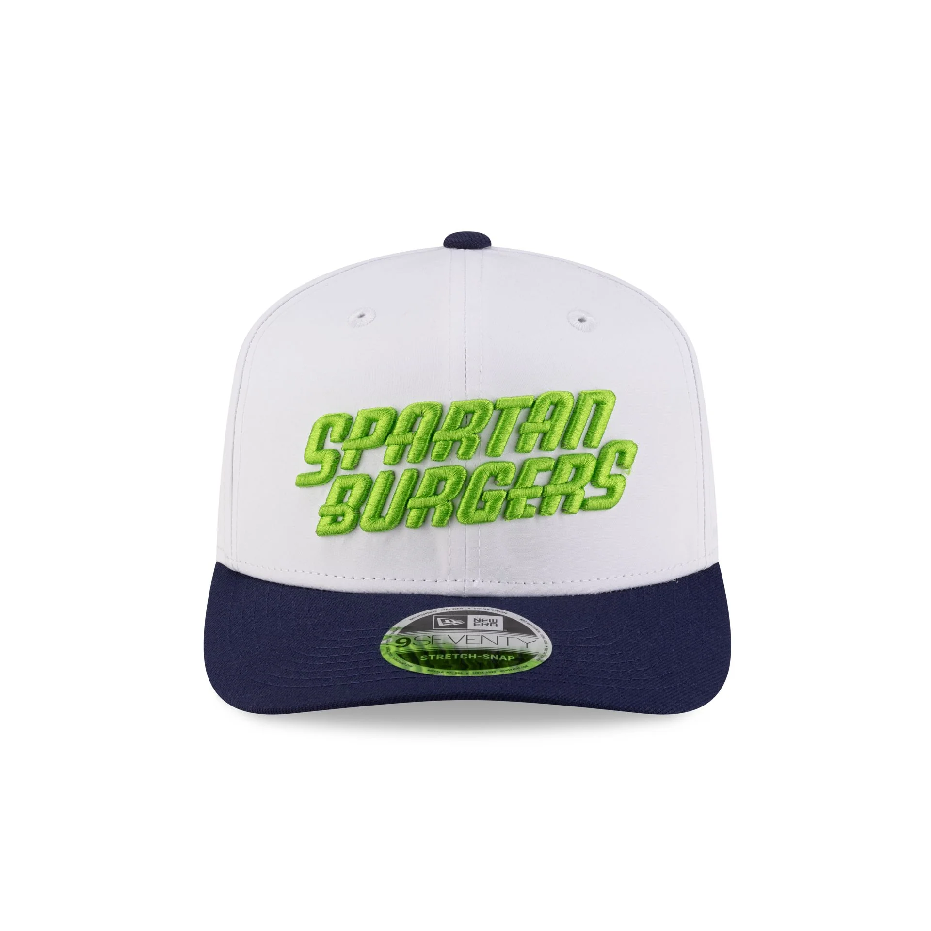 Hub City Spartanburgers Optic White 9SEVENTY Stretch-Snap Hat