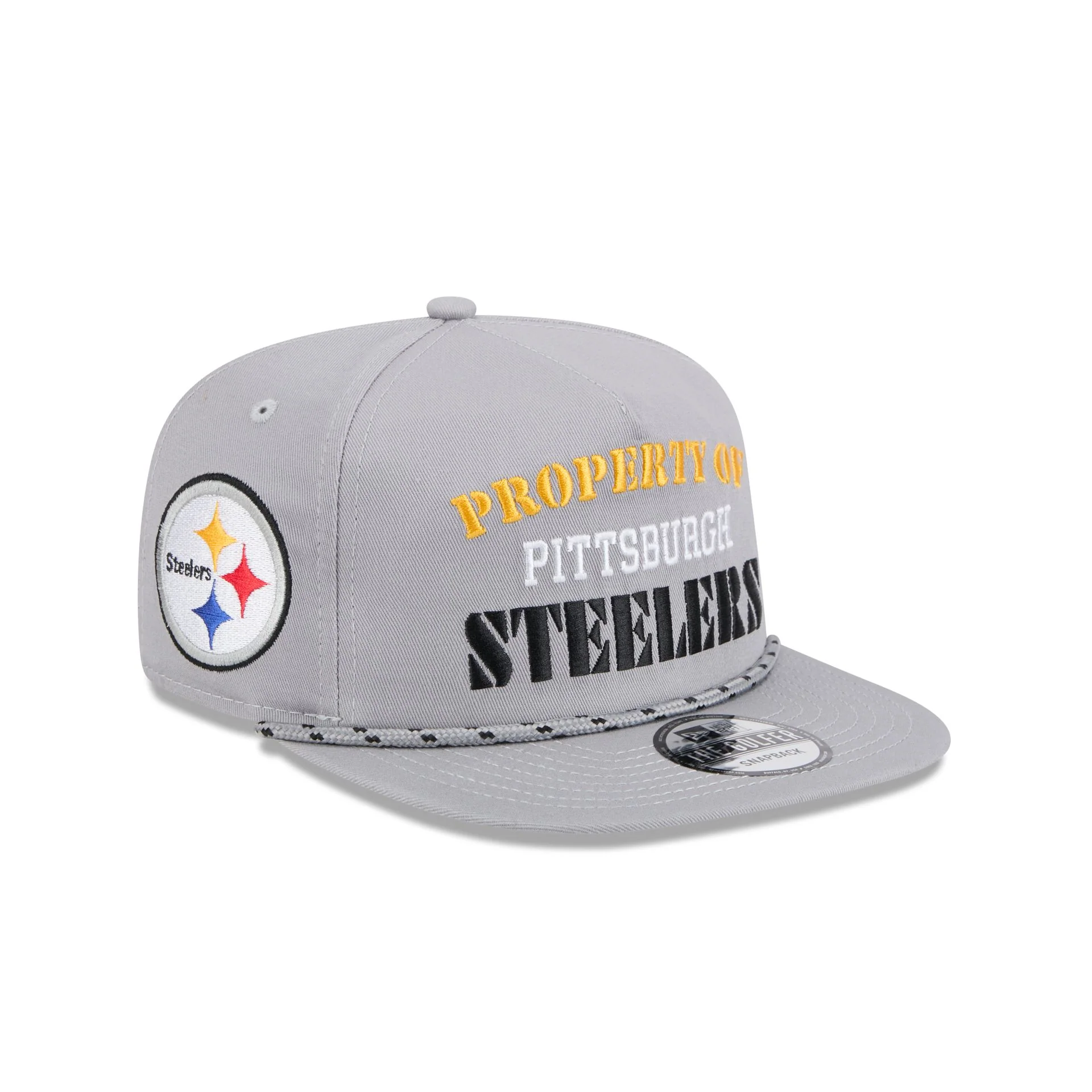 Pittsburgh Steelers Vintage Gray Rope Golfer Hat